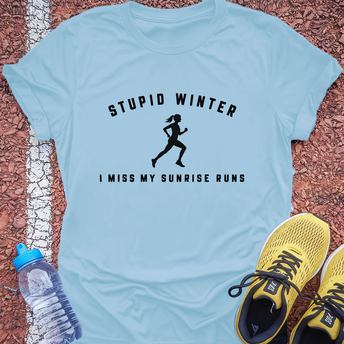 Stupid Winter T-Shirt - Light Blue