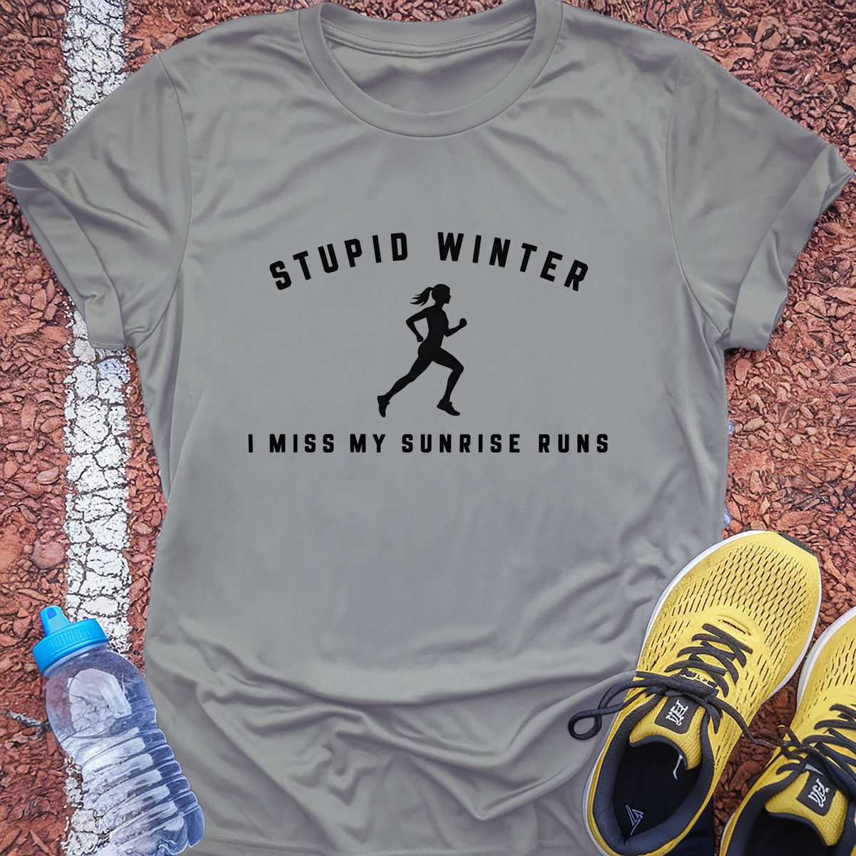 Stupid Winter T-Shirt - Sport Grey