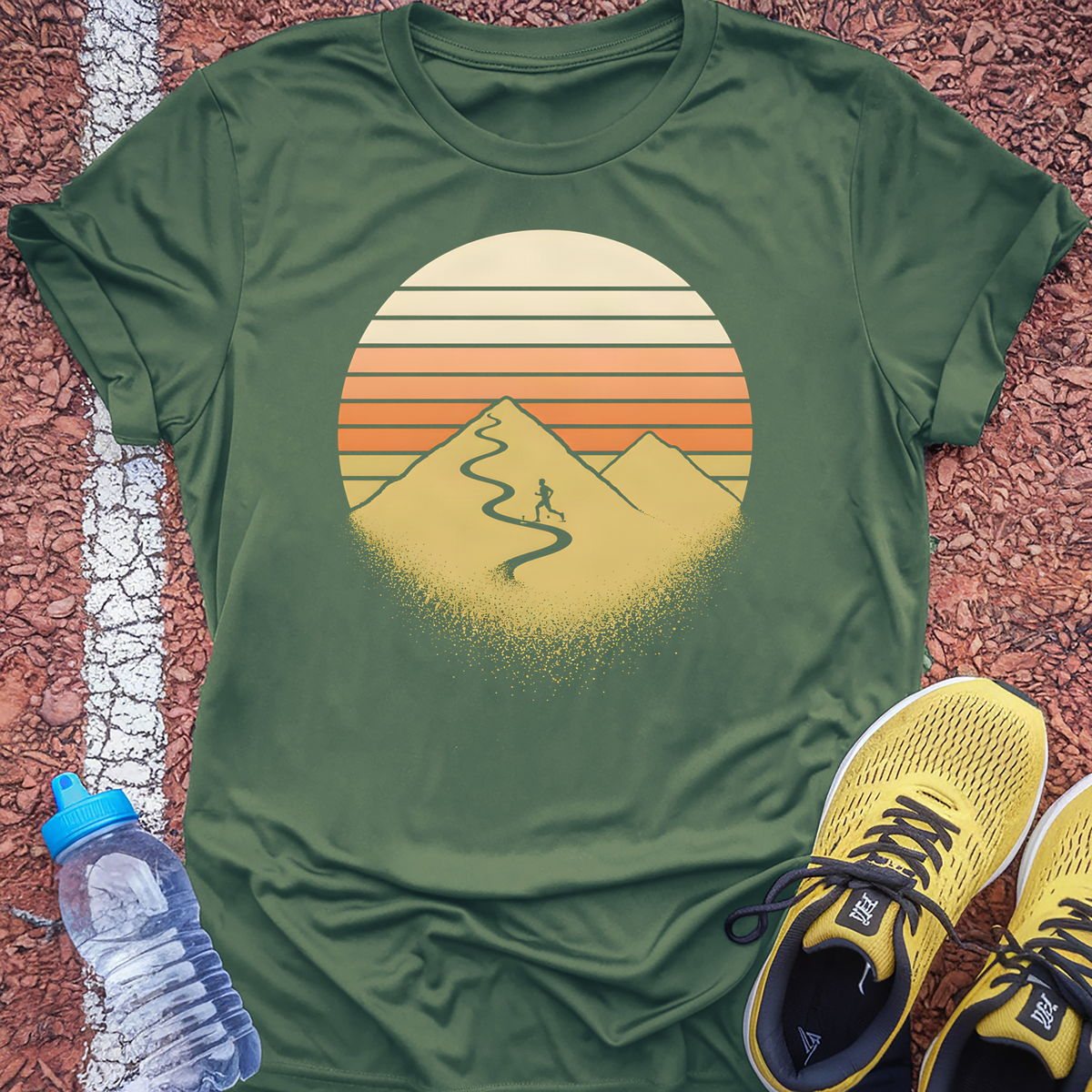 Sunrise Trail T-Shirt - Military Green