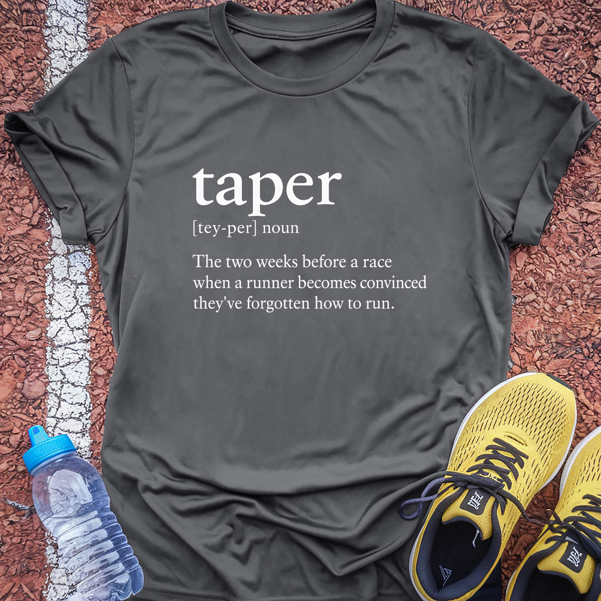 Taper Definition T-Shirt - Charcoal