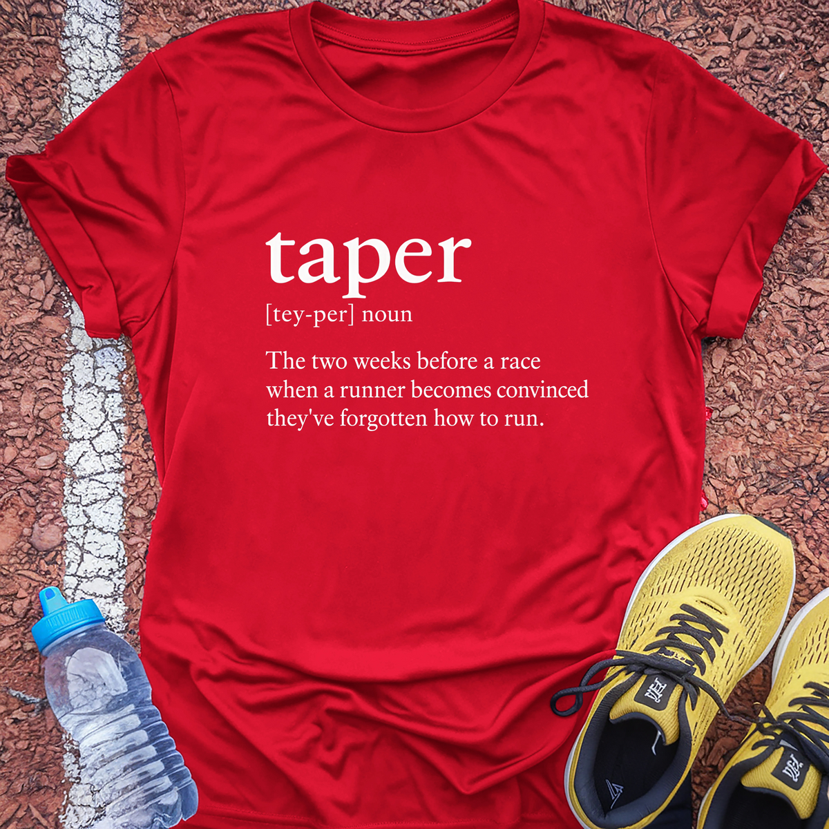 Taper Definition T-Shirt - Red