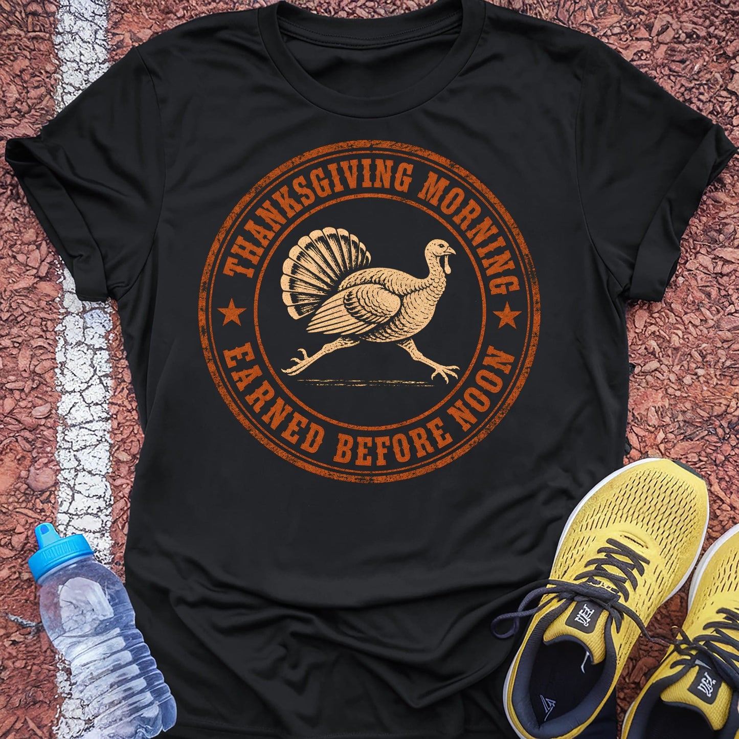 Thanksgiving Morning t-shirt — Black