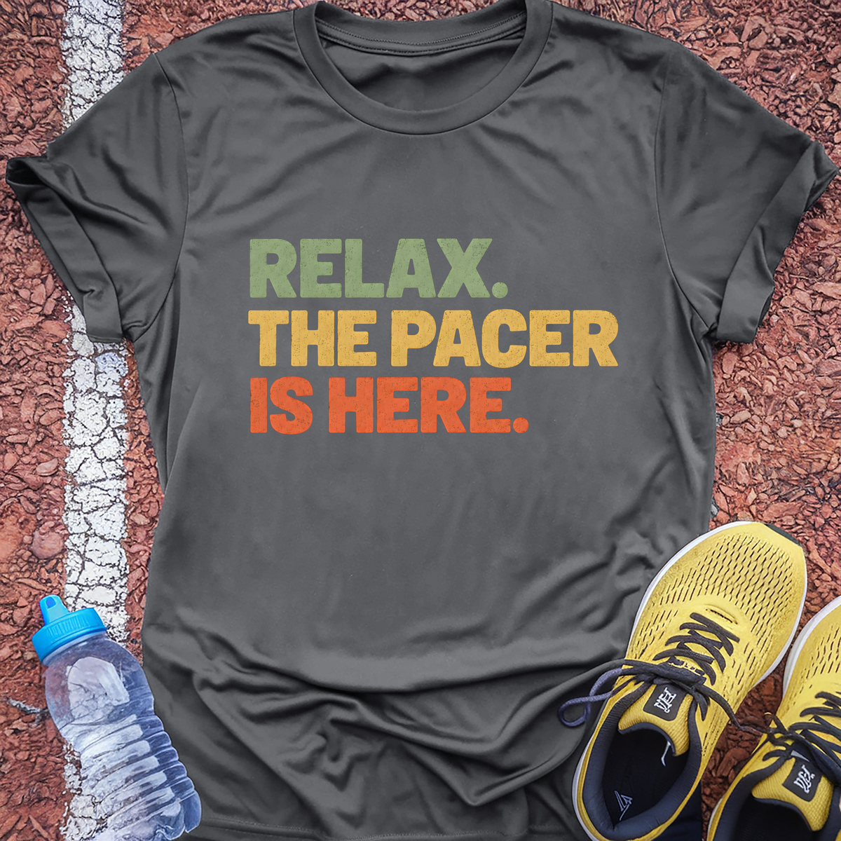 The Pacer Is Here T-Shirt - Charcoal