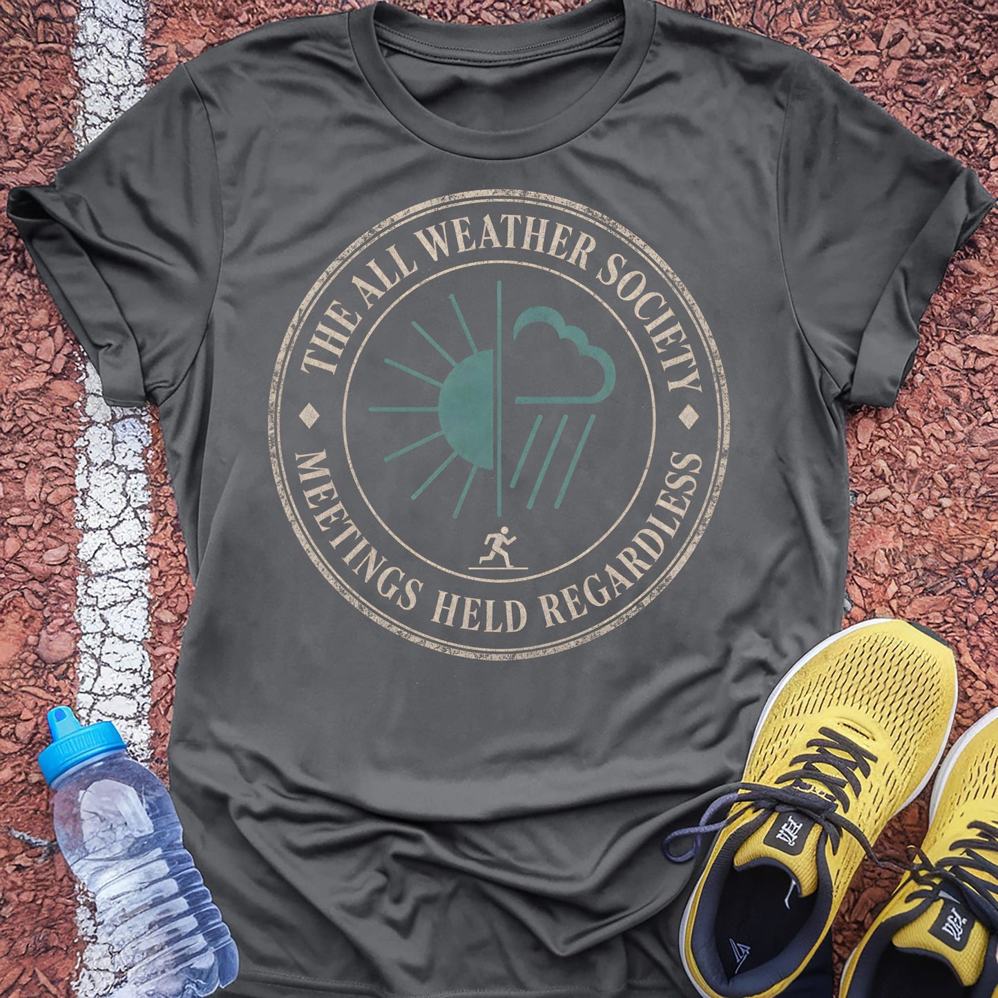 The All Weather Society t-shirt — Charcoal