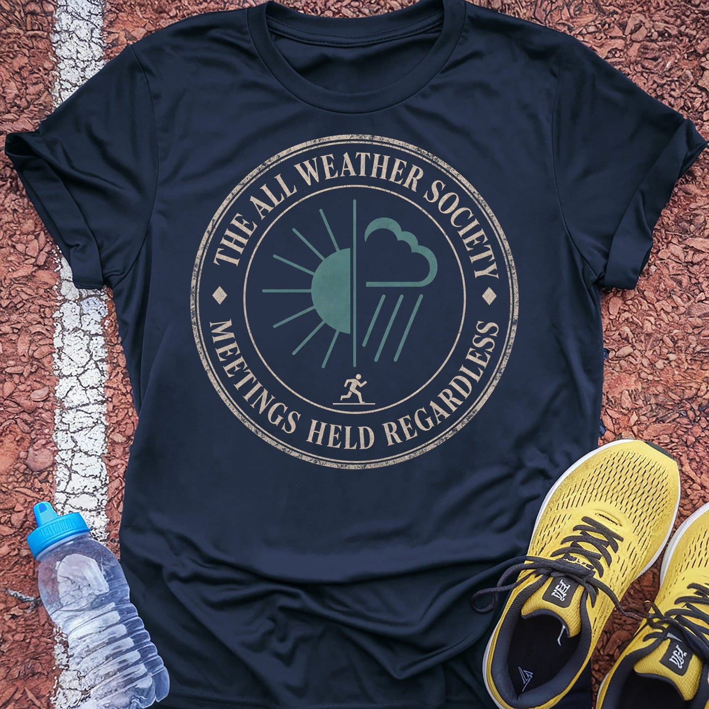 The All Weather Society t-shirt — Navy