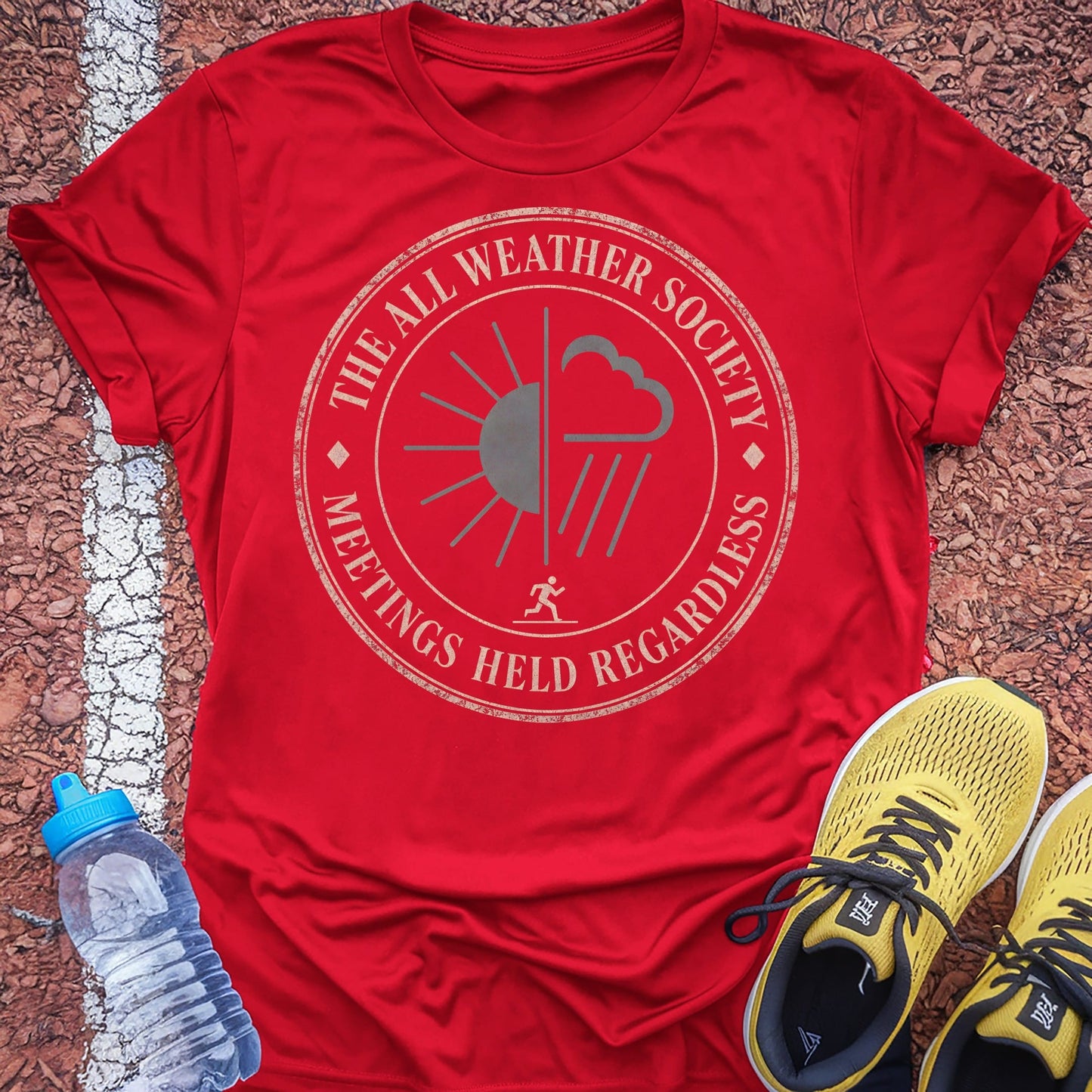 The All Weather Society t-shirt — Red