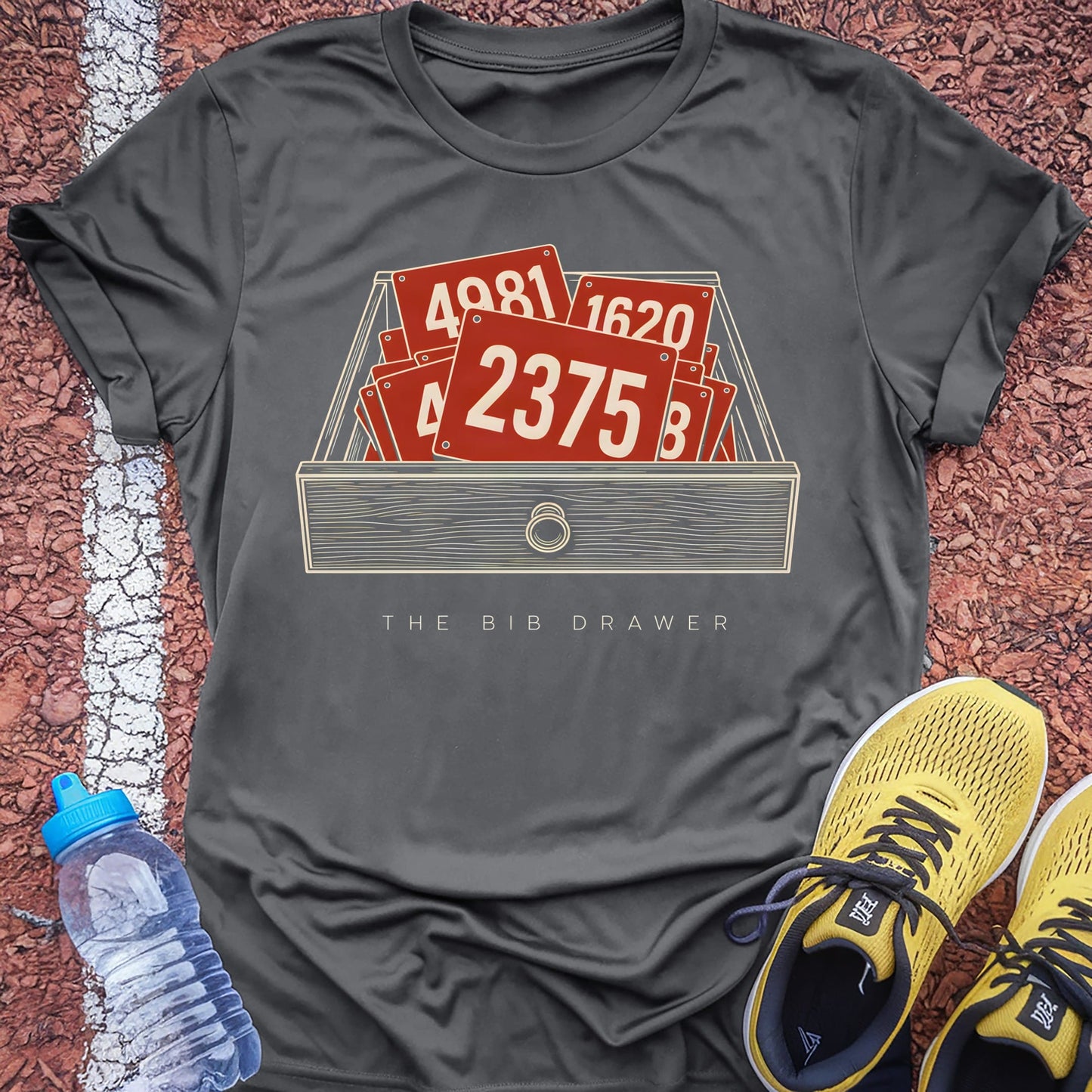 The Bib Drawer t-shirt — Charcoal