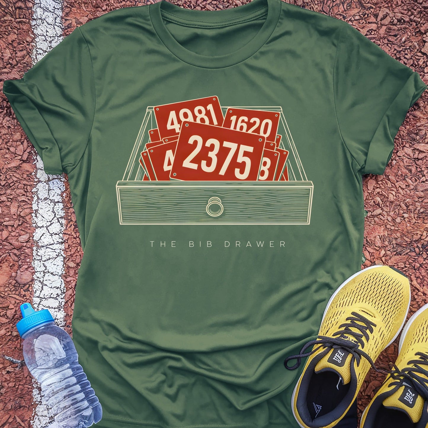 The Bib Drawer t-shirt — Military Green
