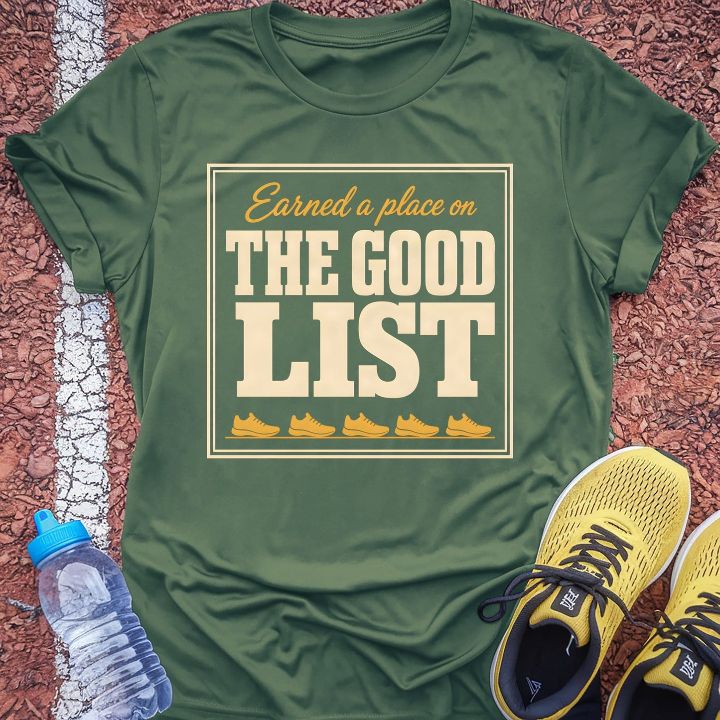 The Good List t-shirt — Military Green