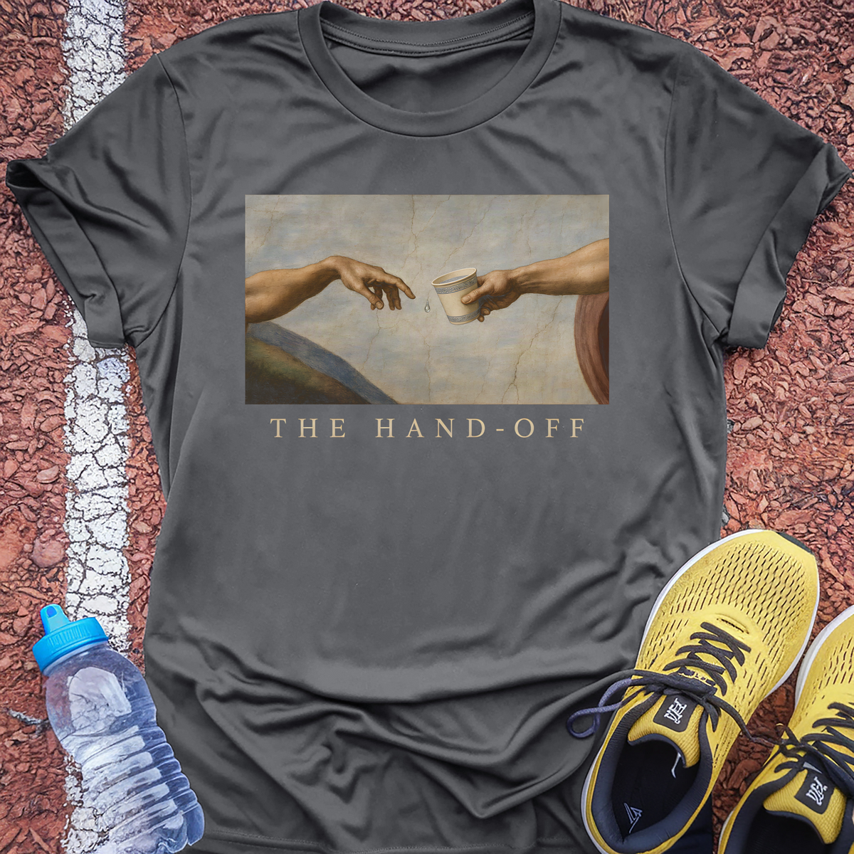 The Hand-Off T-Shirt - Charcoal
