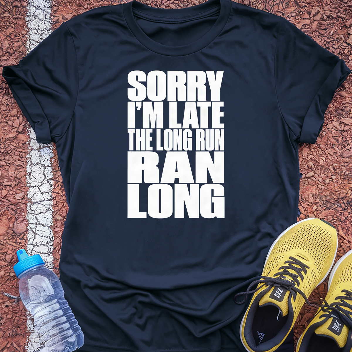 The Long Run Ran Long T-Shirt - Navy