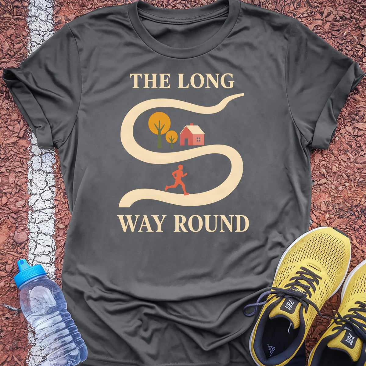 The Long Way Round t-shirt — Charcoal
