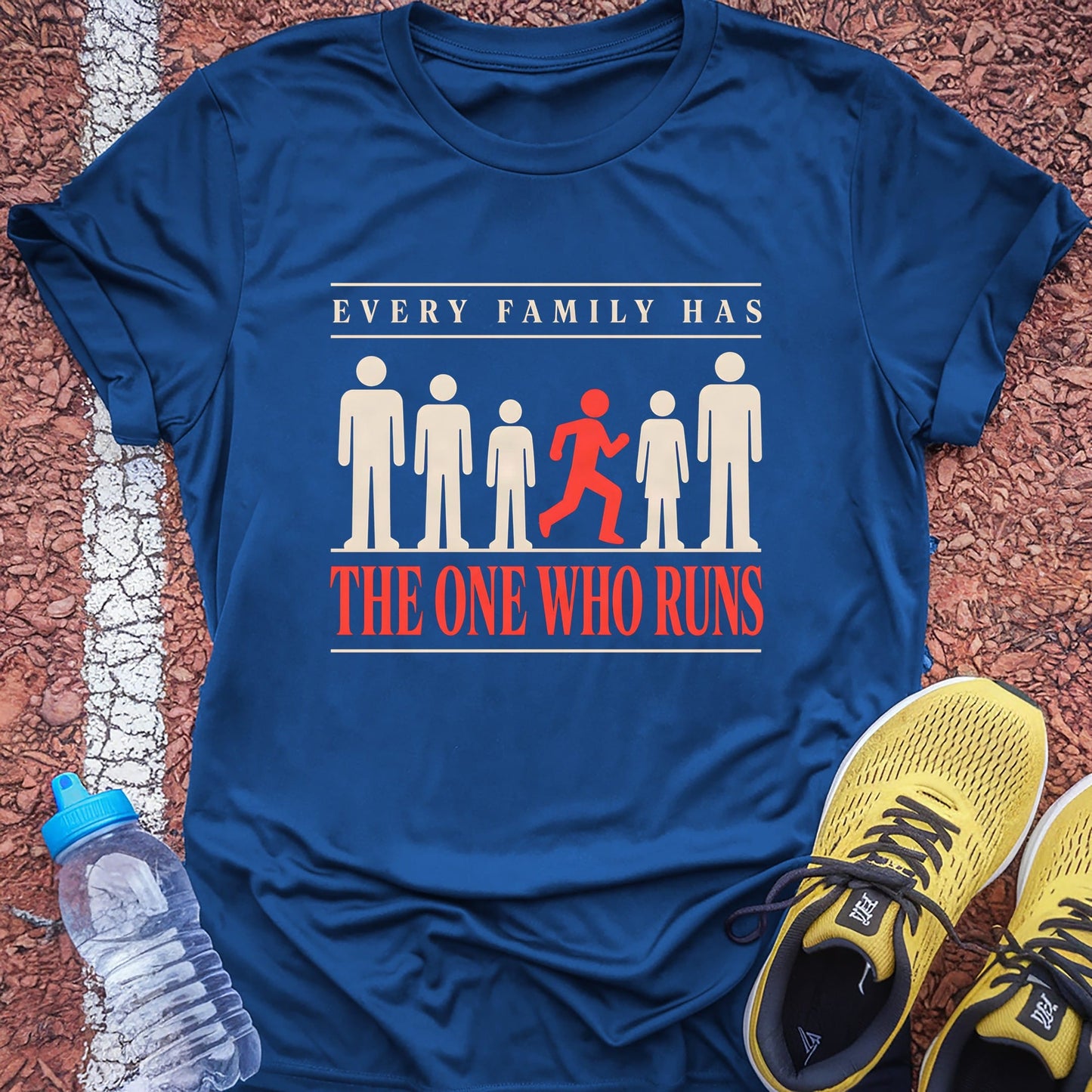 The One Who Runs t-shirt — Royal