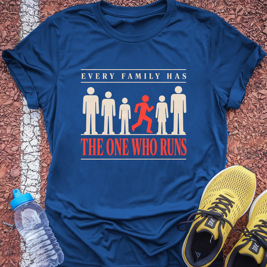The One Who Runs t-shirt — Royal