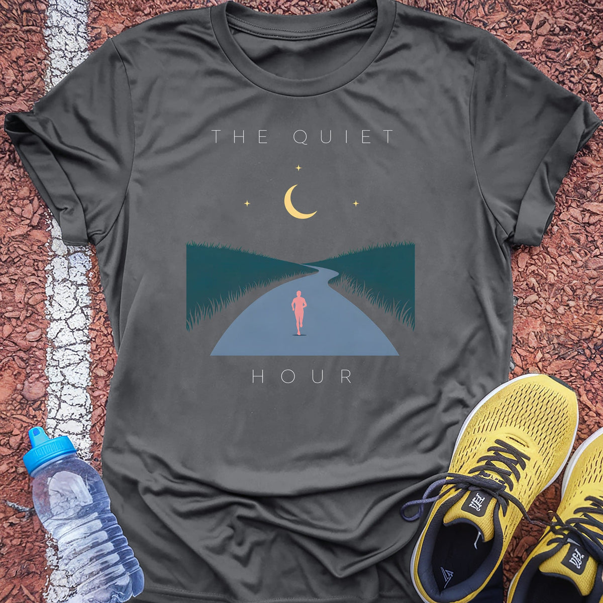 The Quiet Hour t-shirt — Charcoal
