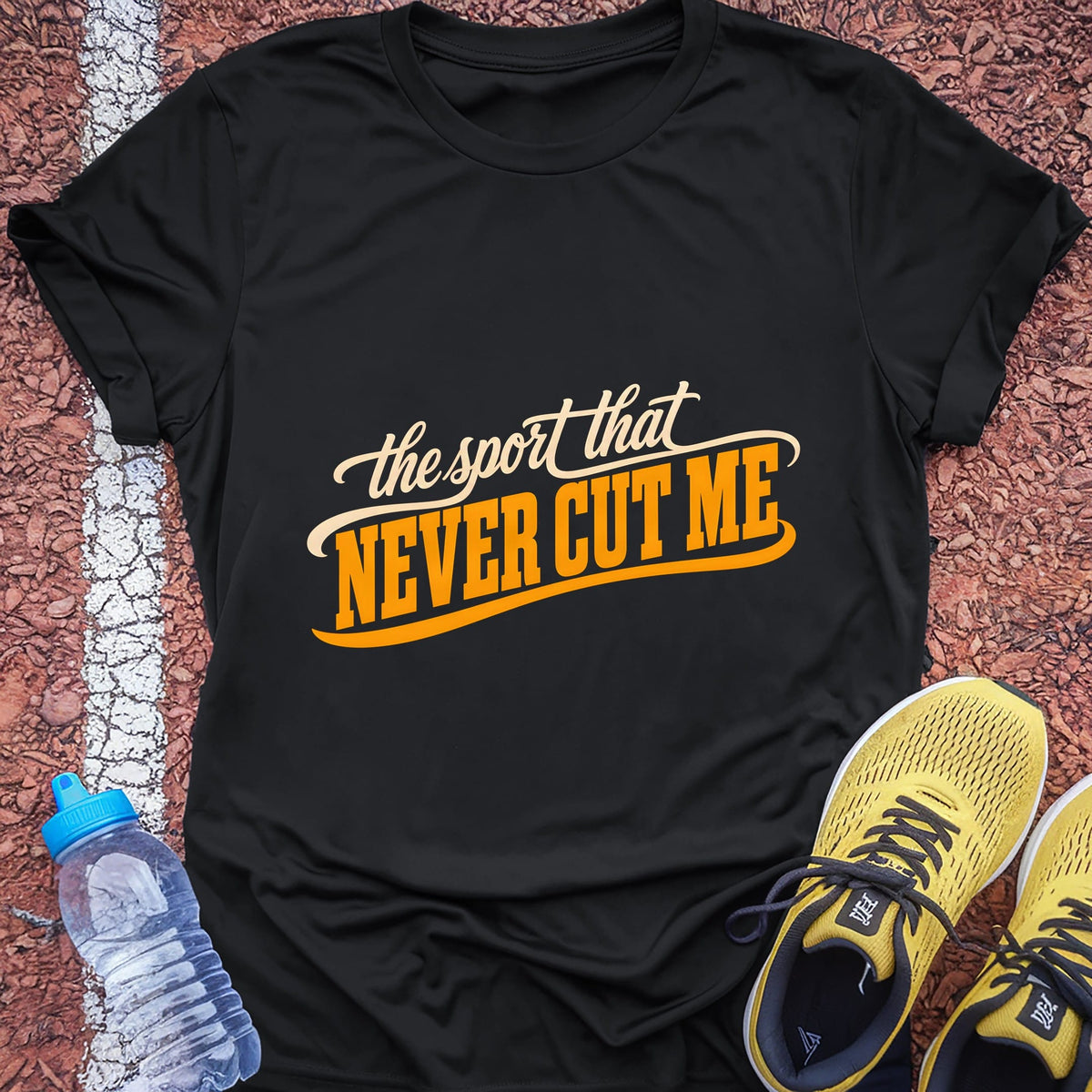 The Sport That Never Cut Me t-shirt — Black