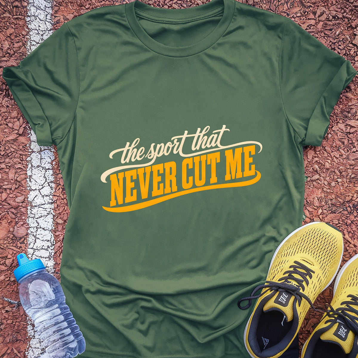 The Sport That Never Cut Me t-shirt — Military Green
