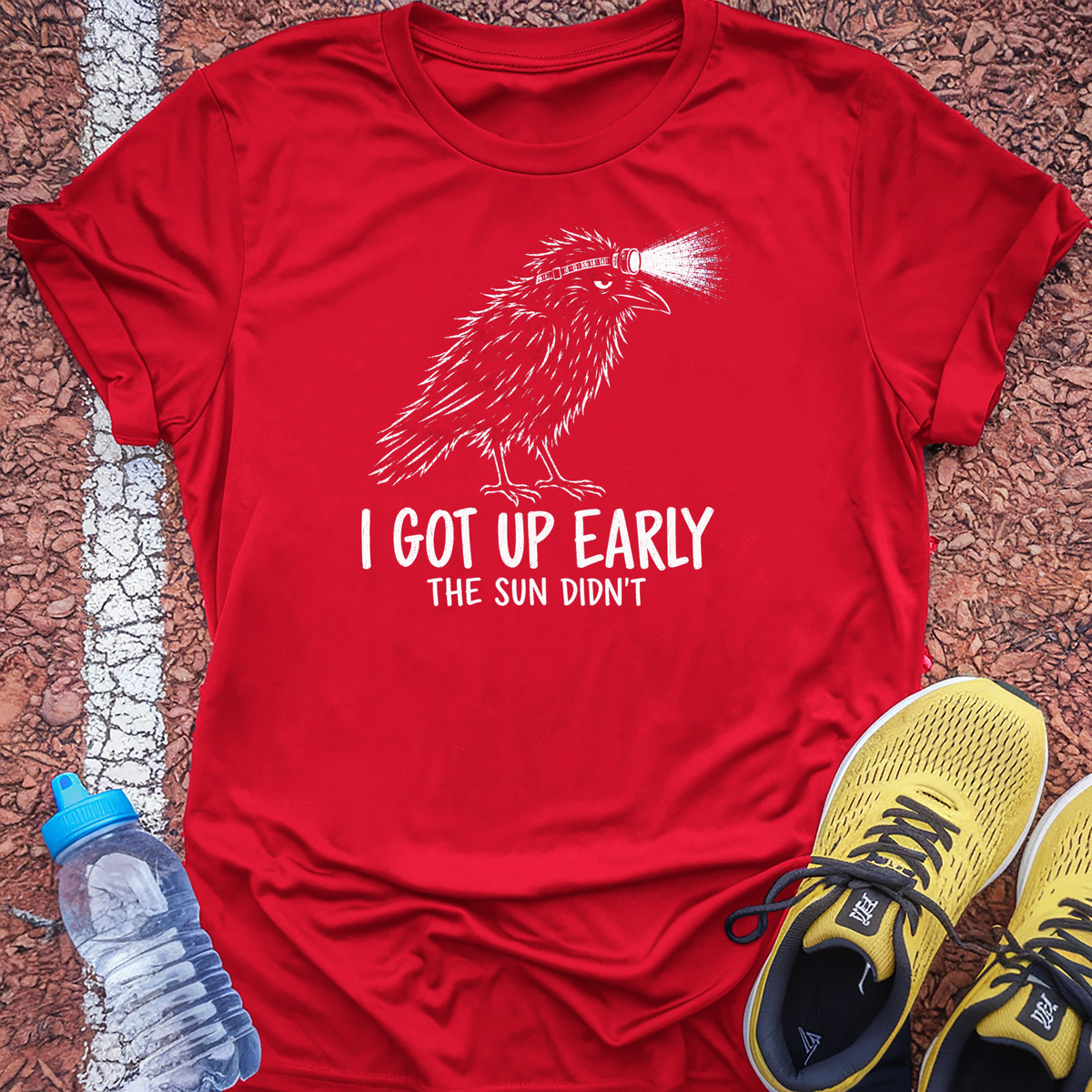 The Sun Didn't Tech Tee - True Red