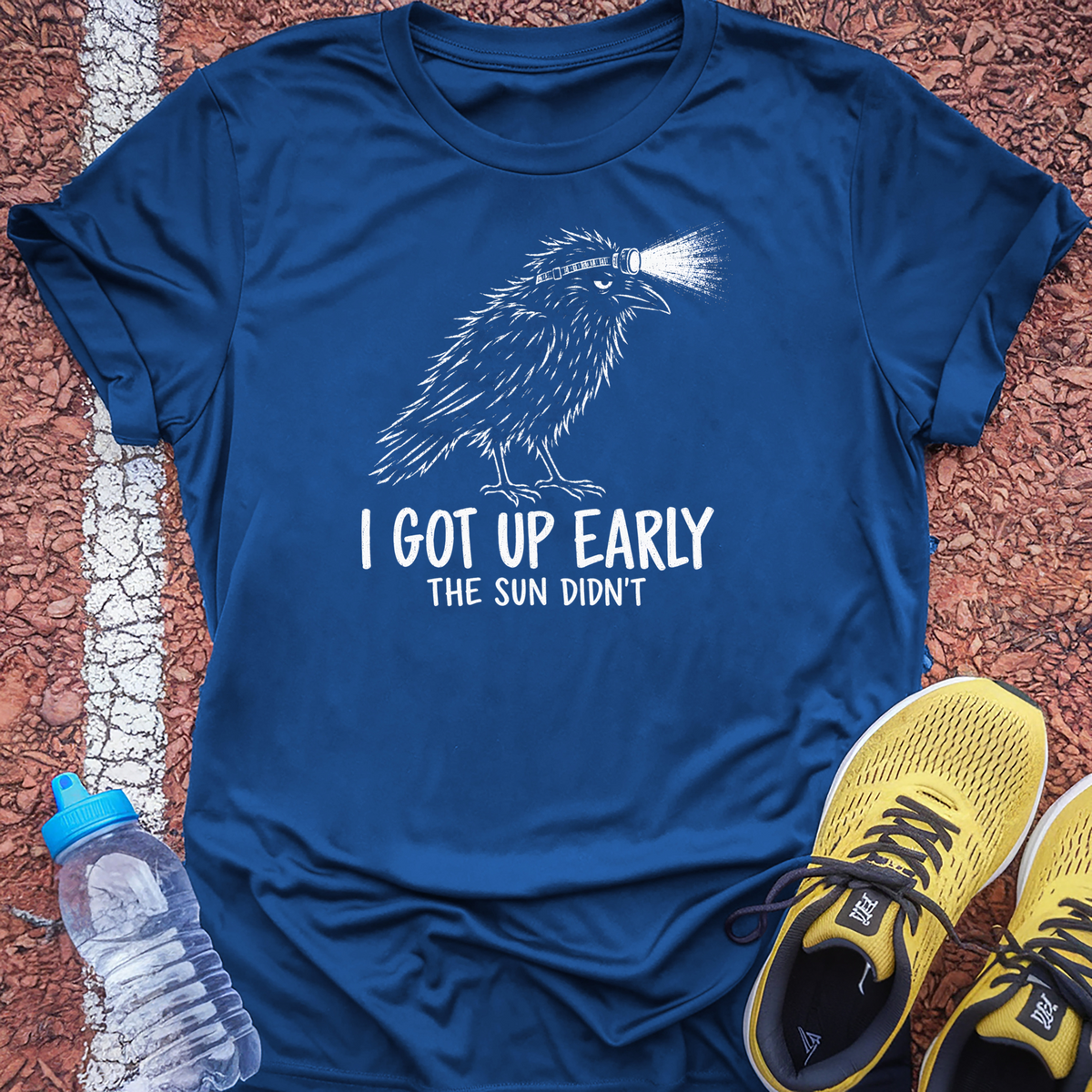 The Sun Didn't Tech Tee - True Royal
