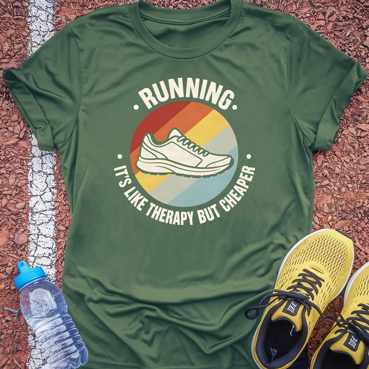 Therapy But Cheaper T-Shirt - Military Green