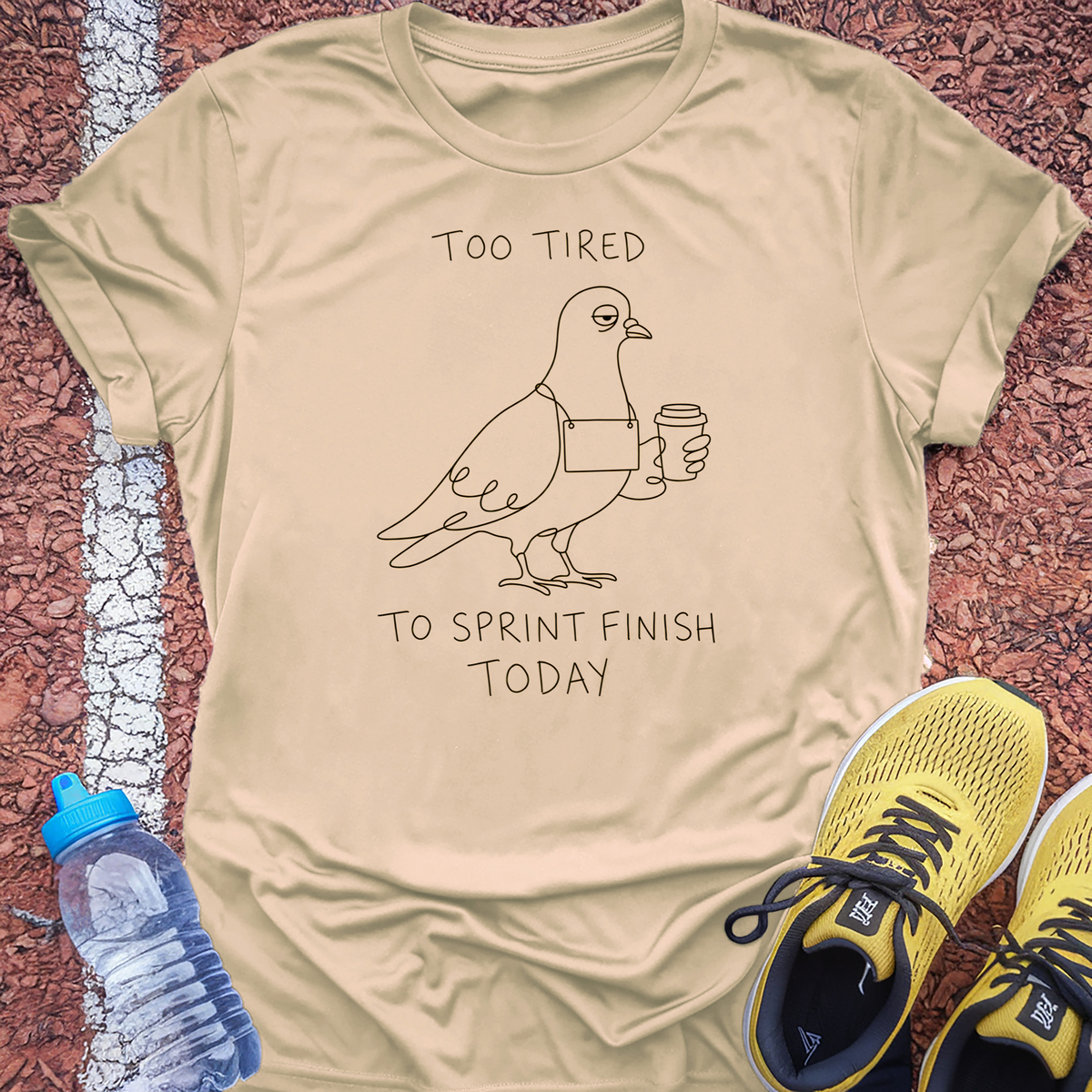 Too Tired to Sprint T-Shirt - Natural