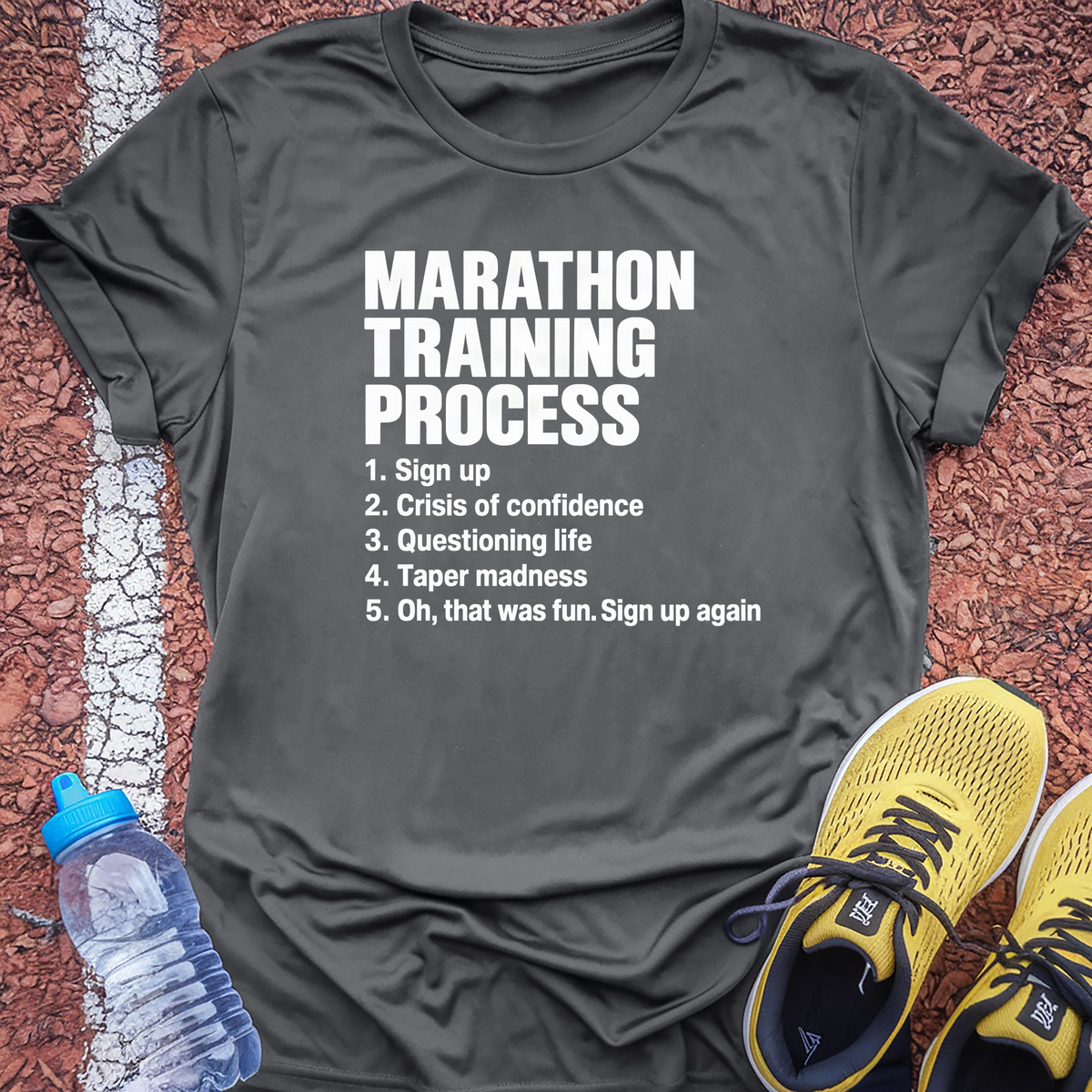 Training Process T-Shirt - Charcoal