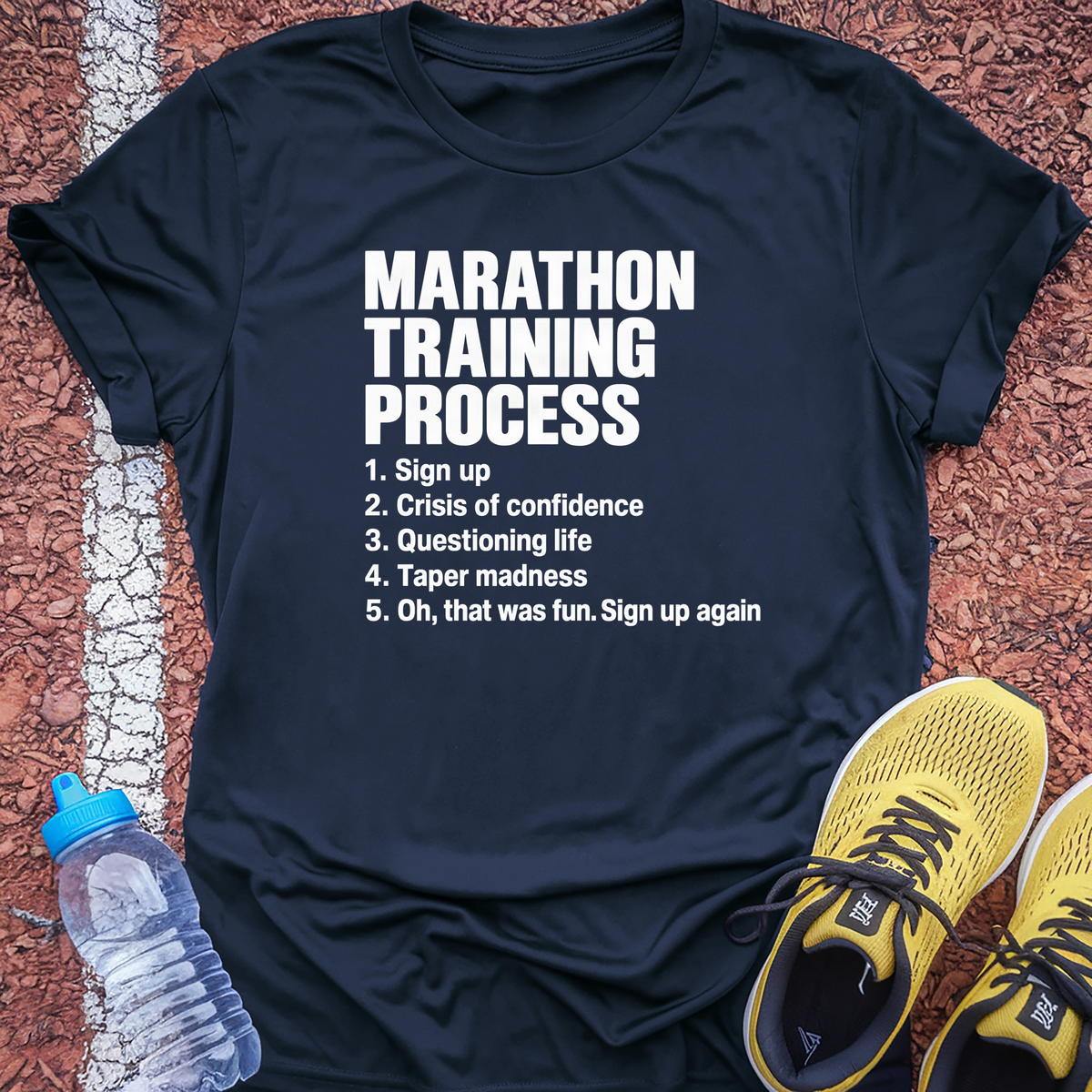 Training Process T-Shirt - Navy