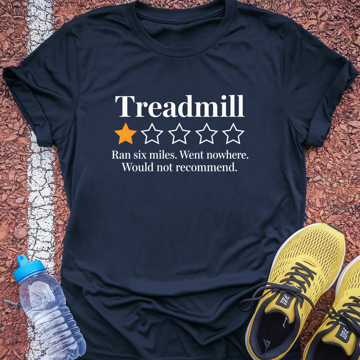 Treadmill Review T-Shirt - Navy