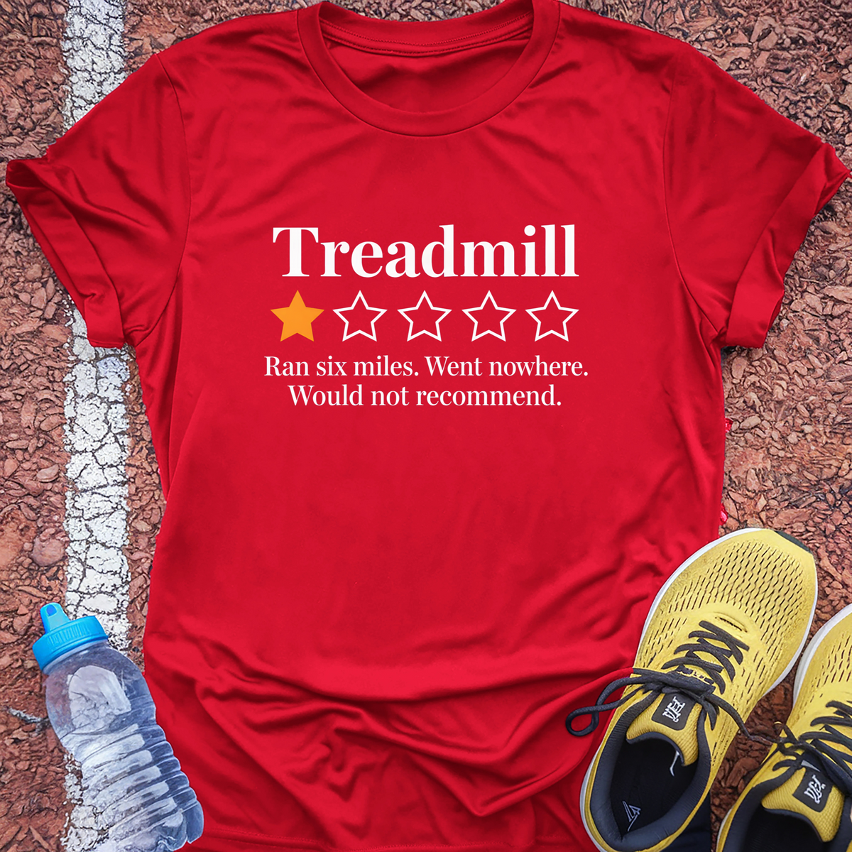 Treadmill Review T-Shirt - Red