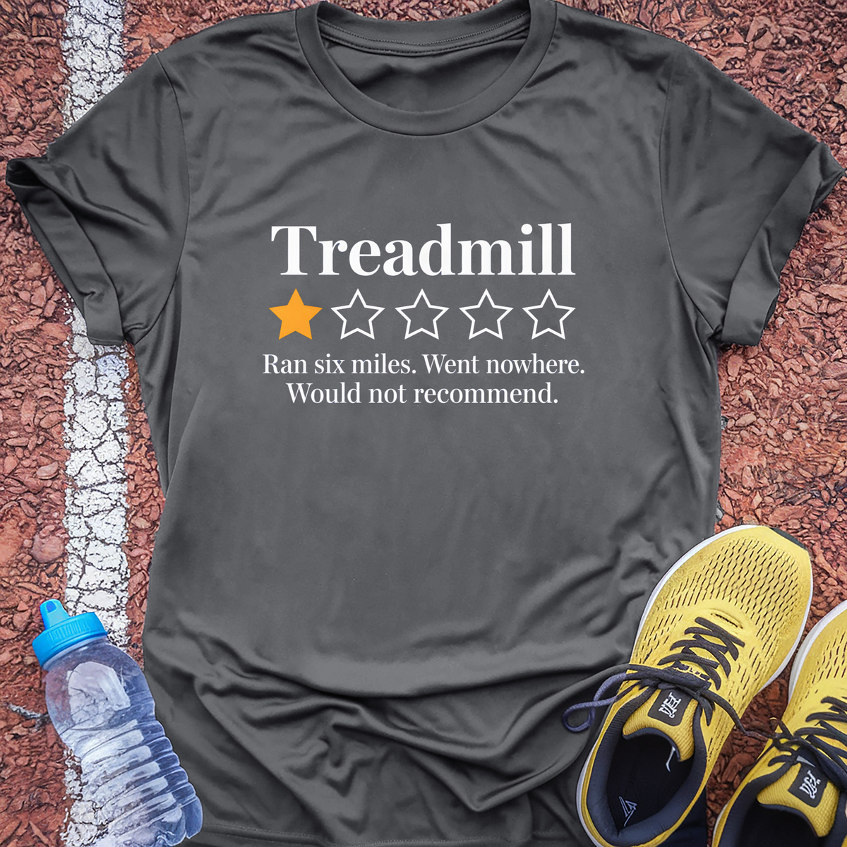 Treadmill Review Tech Tee - Grey Concrete