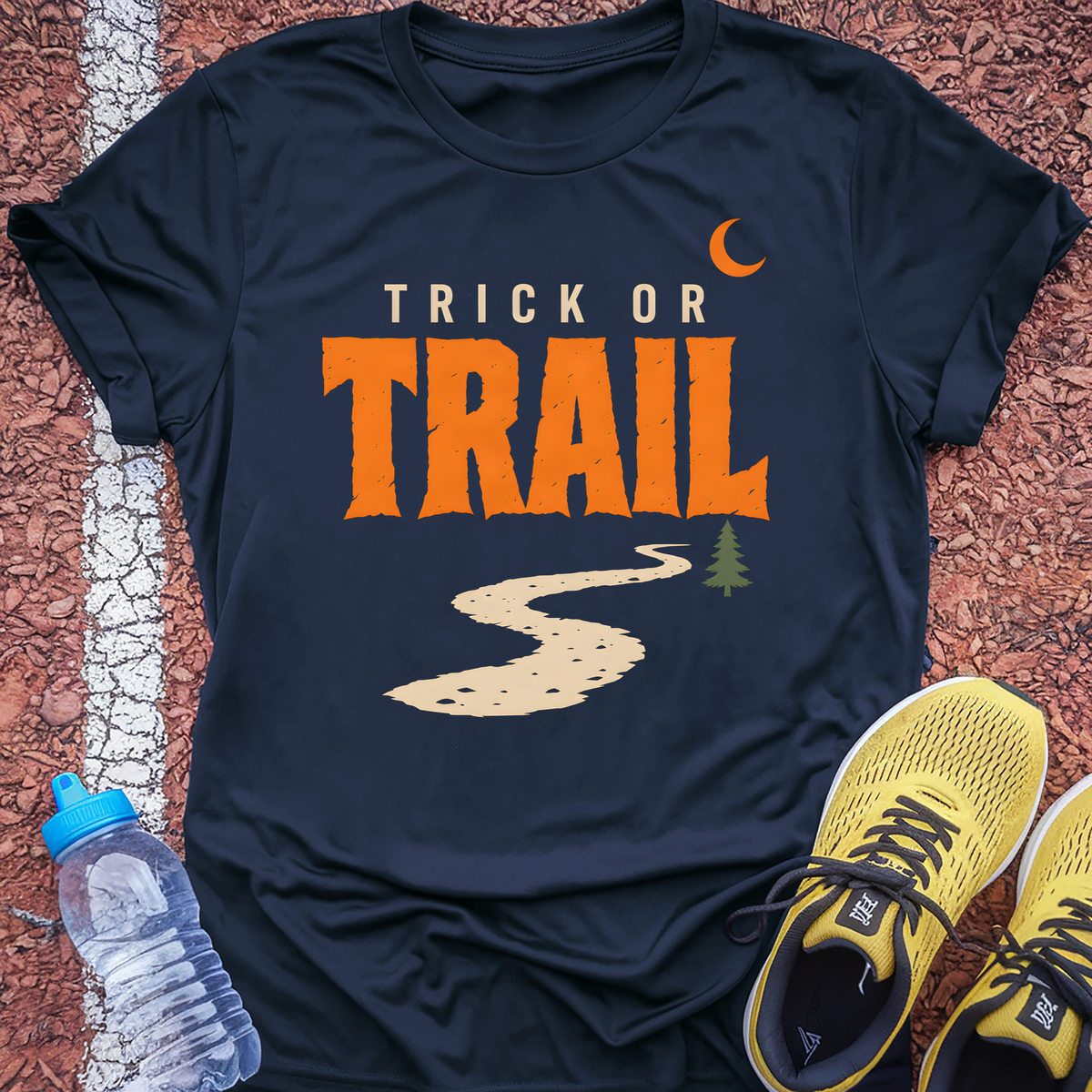 Trick or Trail T-Shirt - Navy