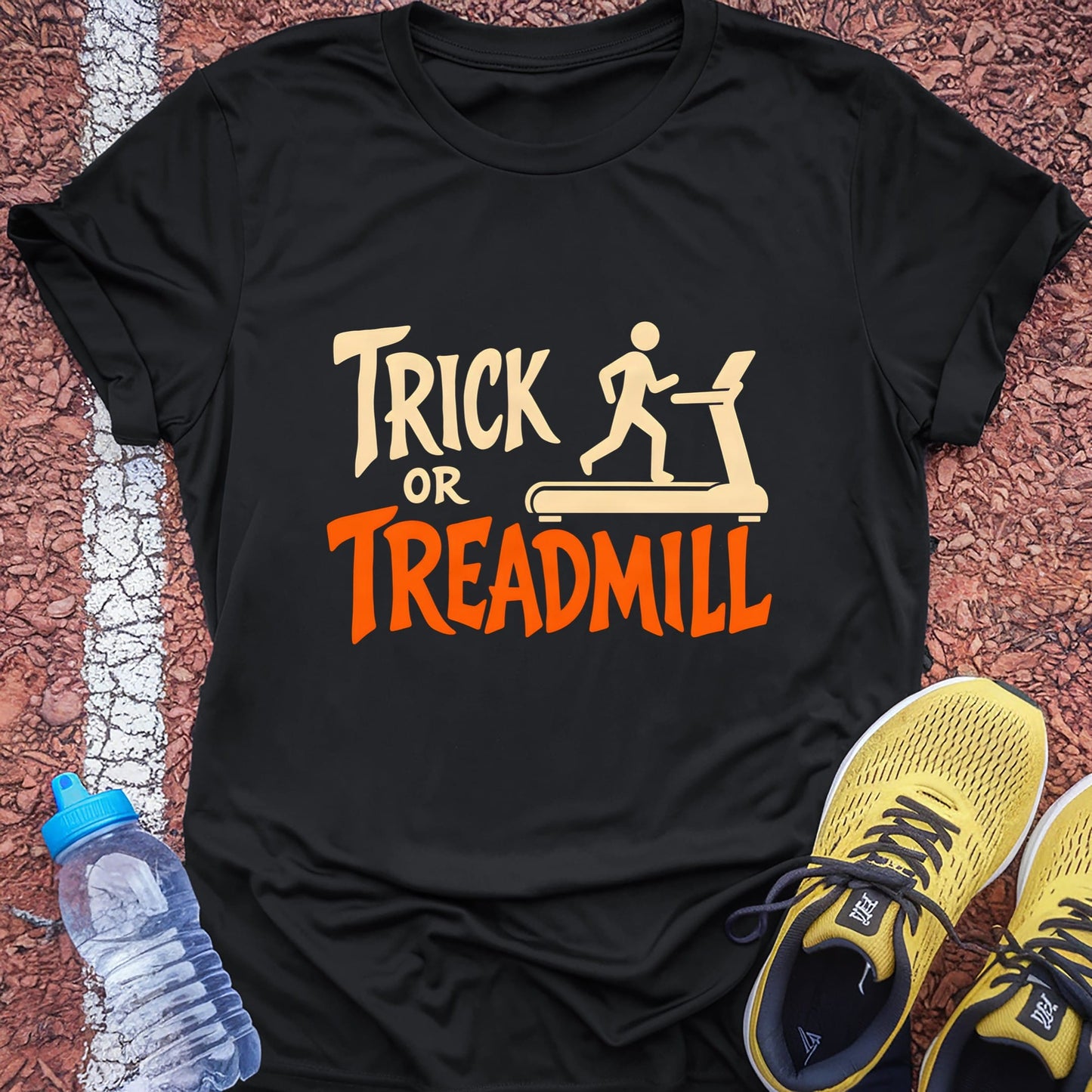 Trick or Treadmill t-shirt — Black