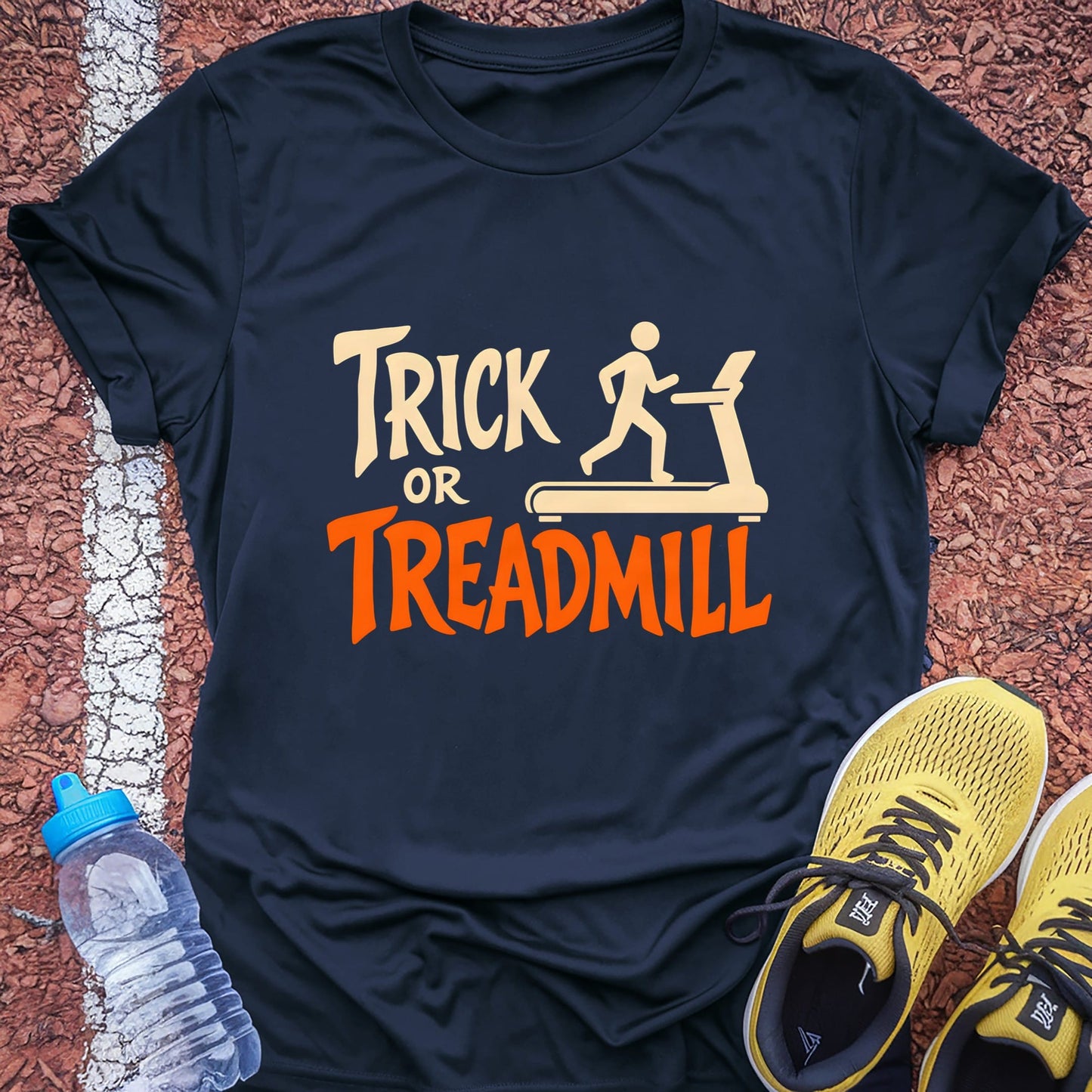 Trick or Treadmill t-shirt — Navy