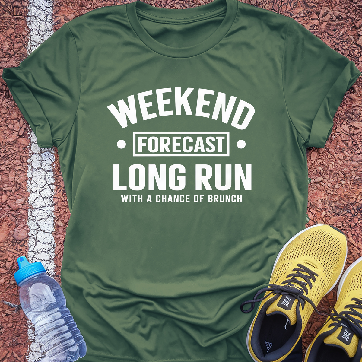 Weekend Forecast T-Shirt - Military Green