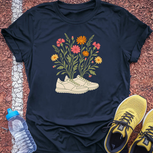 Wildflower Laces t-shirt — Navy
