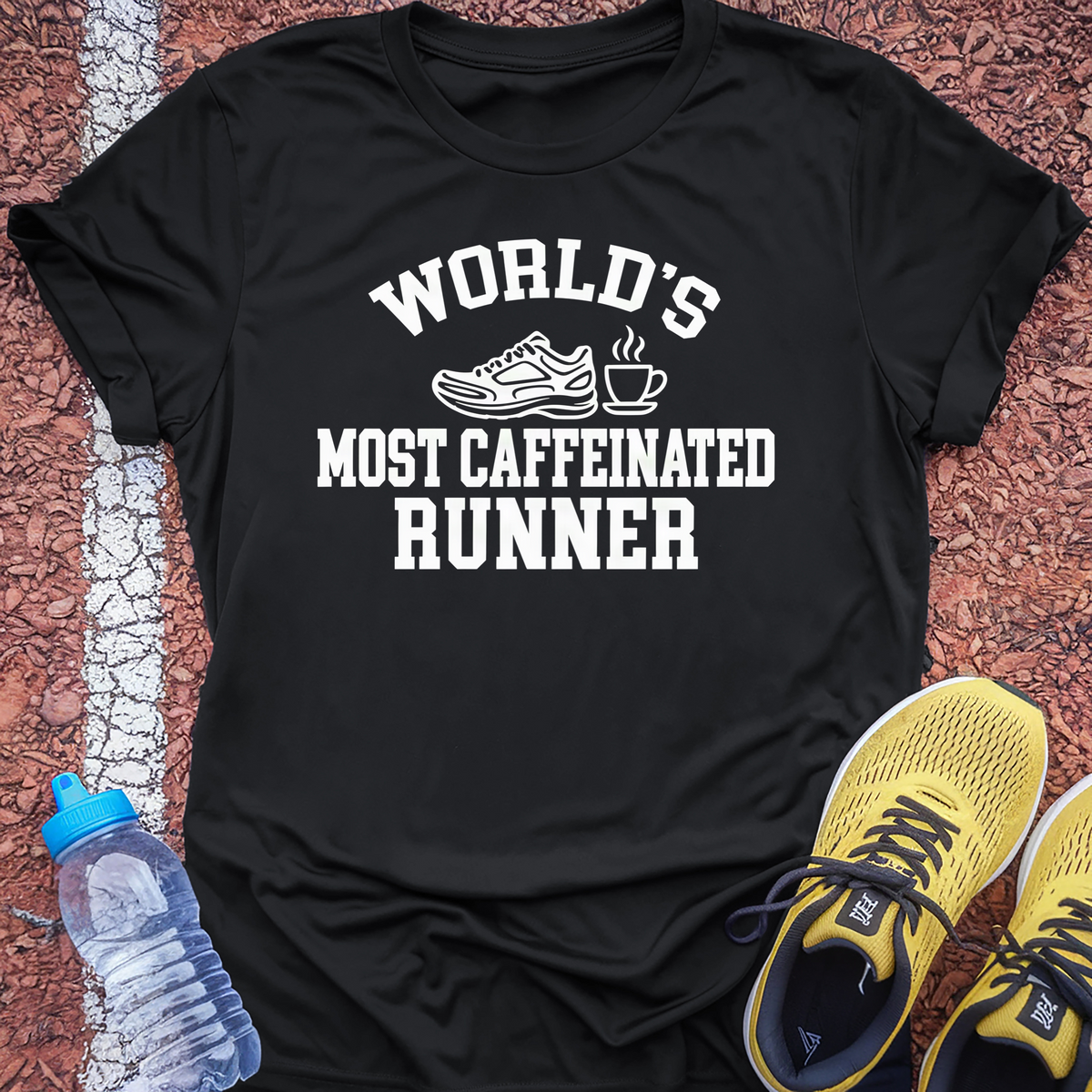 World's Most Caffeinated Runner T-Shirt - Black