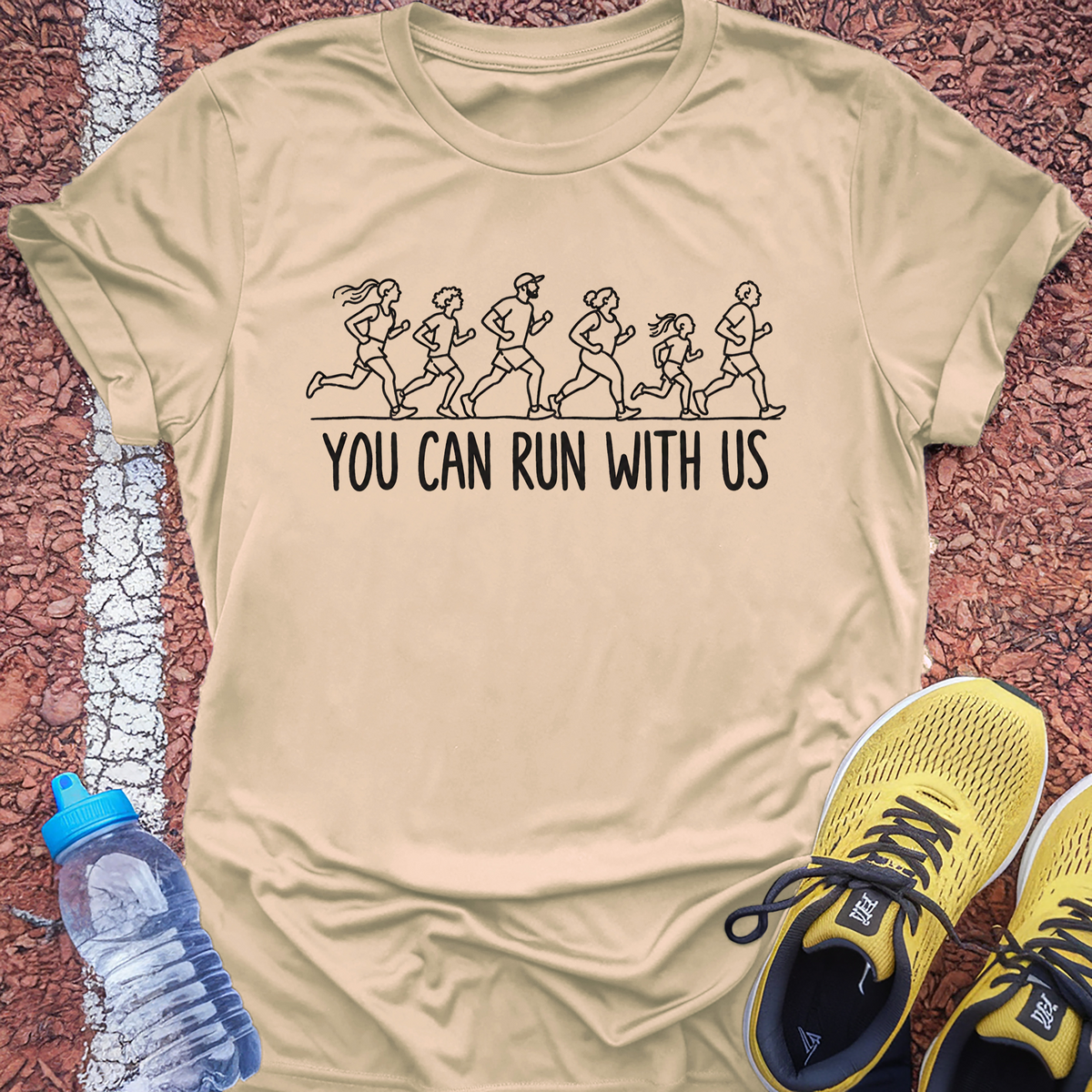 You Can Run With Us T-Shirt - Natural