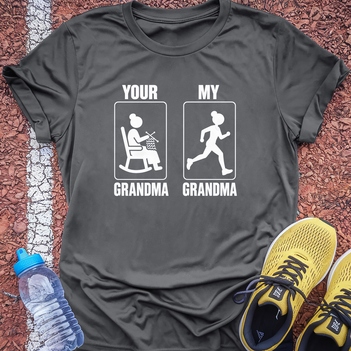 Your Grandma My Grandma T-Shirt - Charcoal