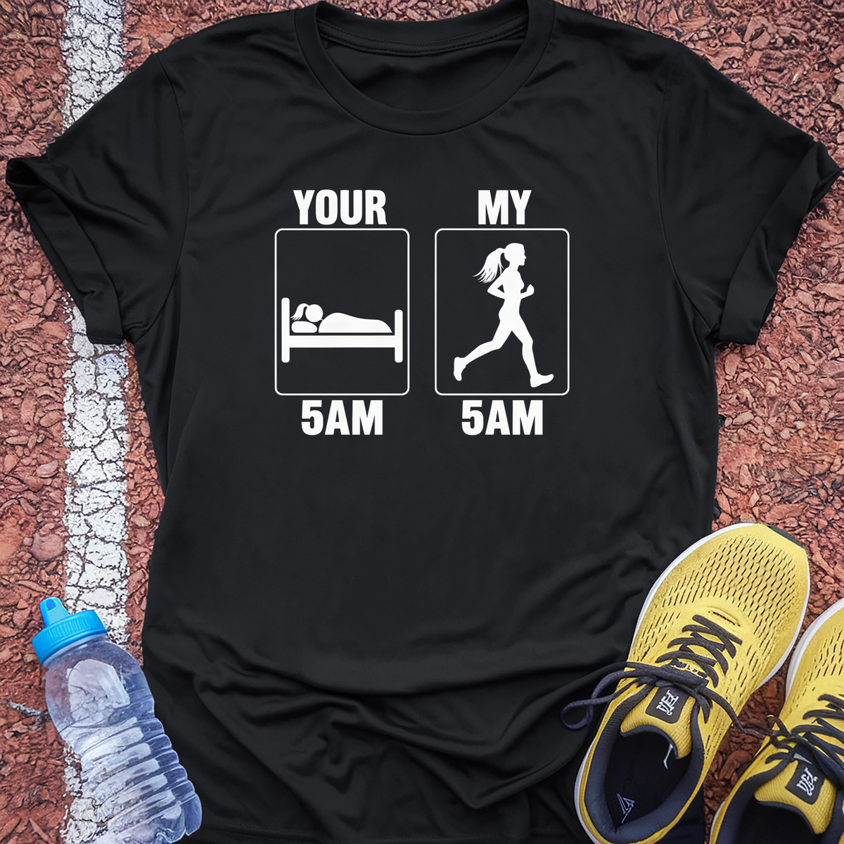 Your 5AM My 5AM Tech Tee - Black