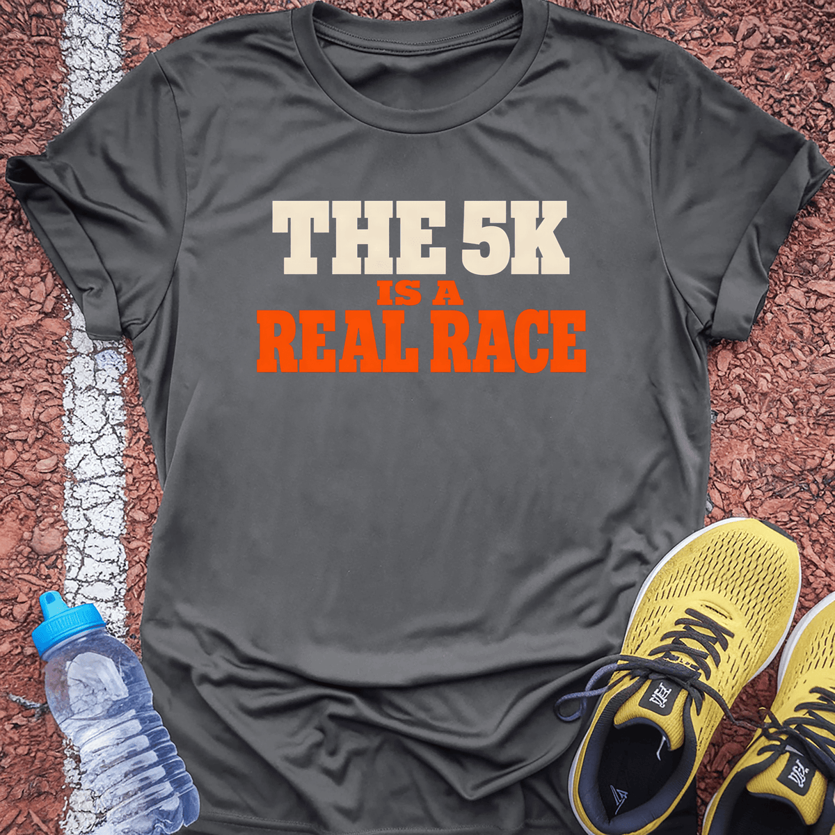 A Real Race T-Shirt - Charcoal