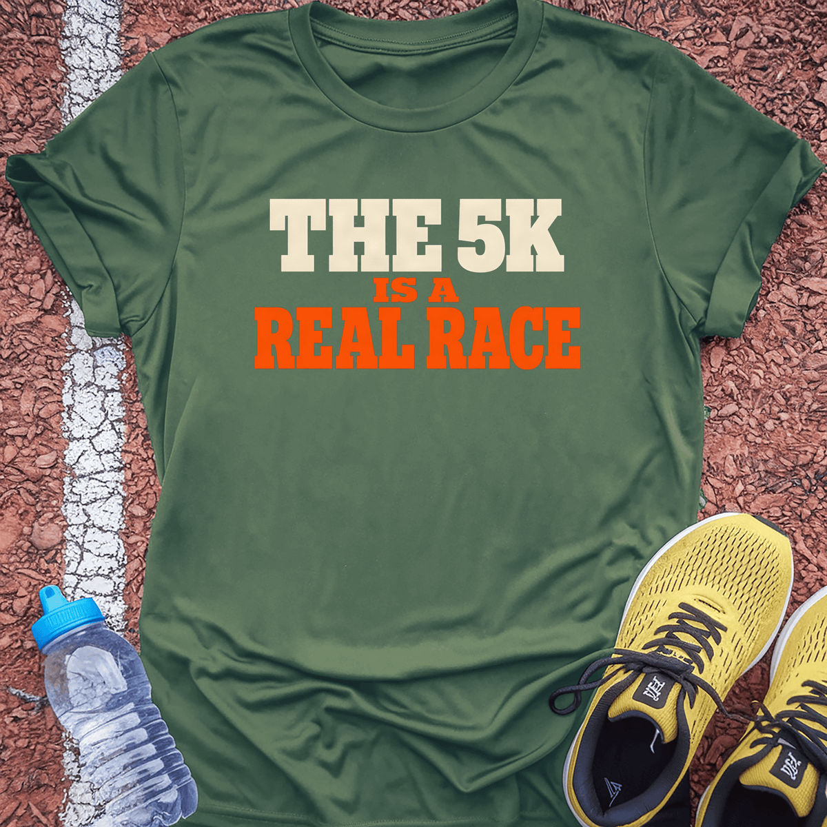 A Real Race T-Shirt - Military Green