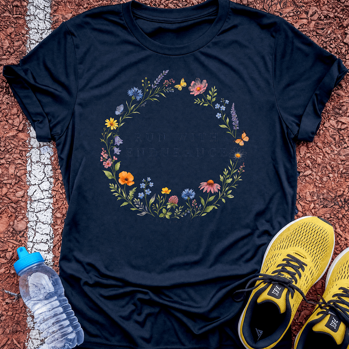 Run With Endurance T-Shirt - Navy