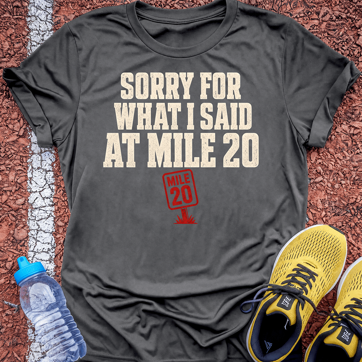 Mile 20 T-Shirt - Charcoal