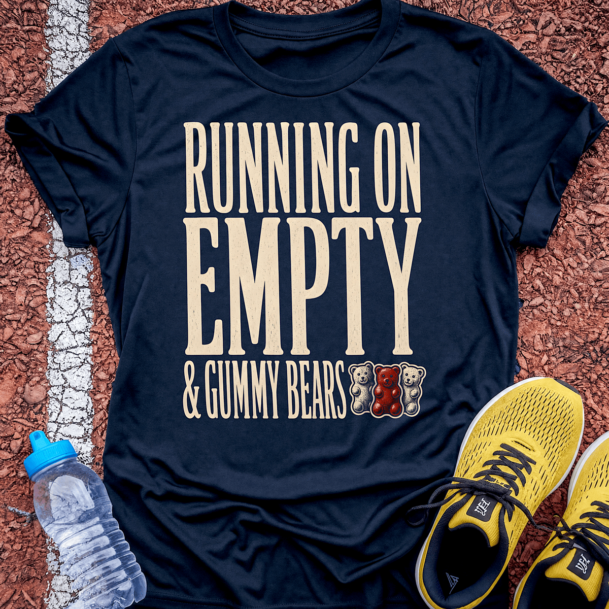 Running on Empty T-Shirt - Navy