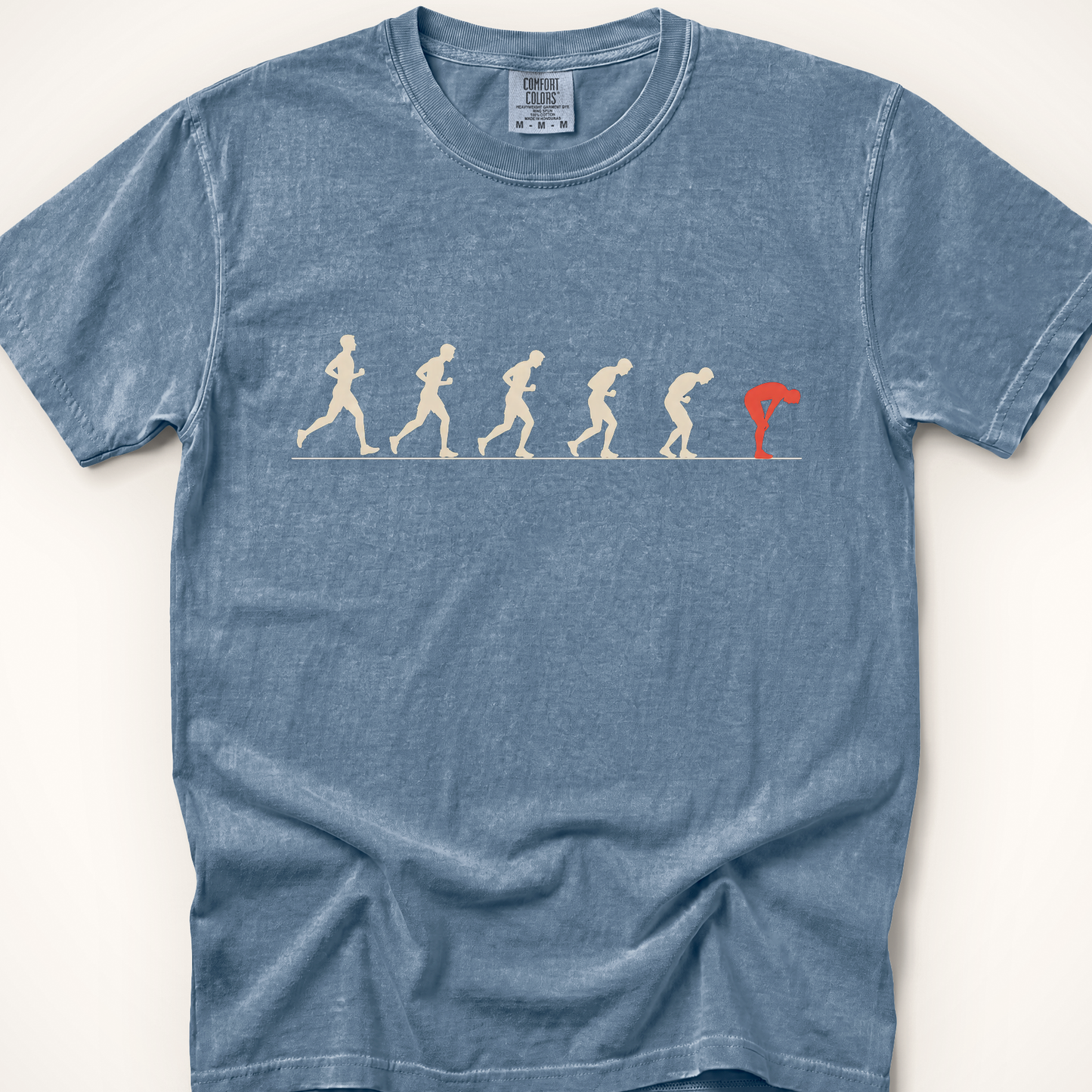 Arc of a Long Run T-Shirt - Blue Jean