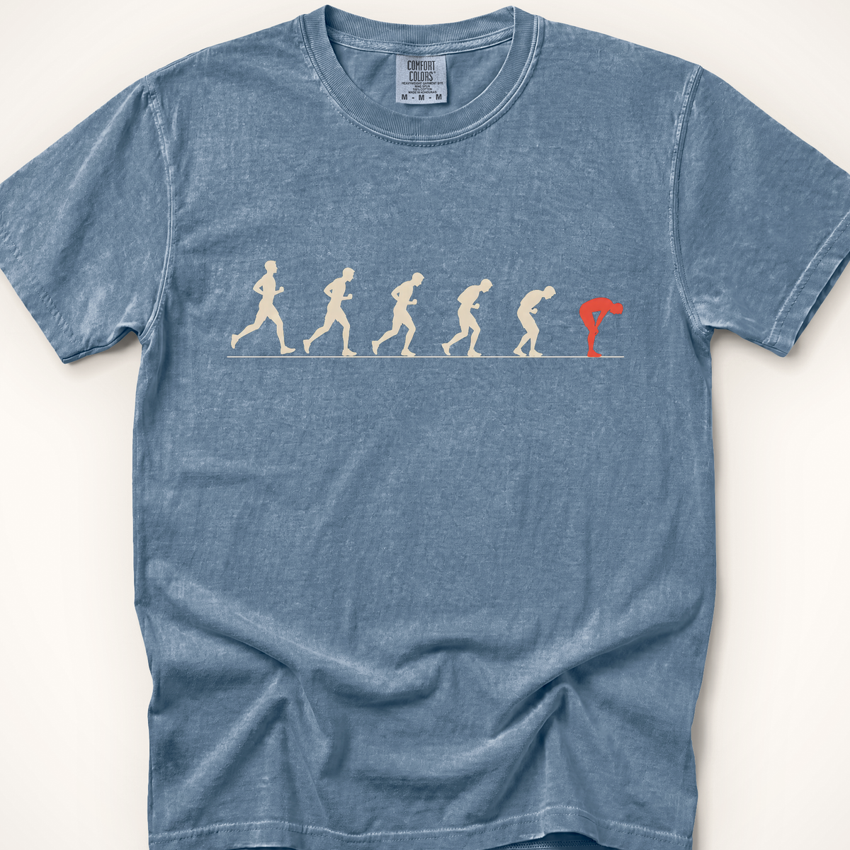 Arc of a Long Run T-Shirt - Blue Jean