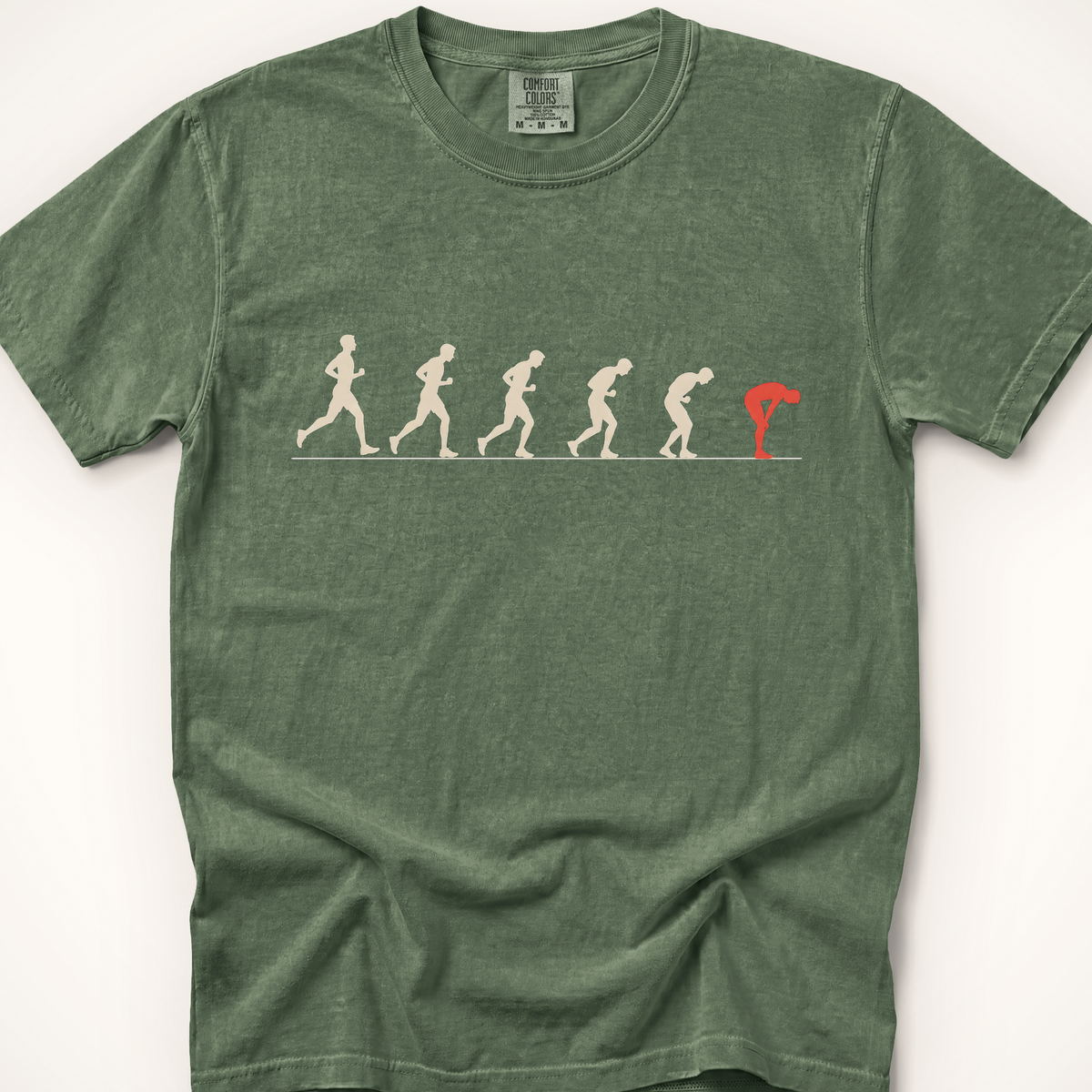 Arc of a Long Run T-Shirt - Moss