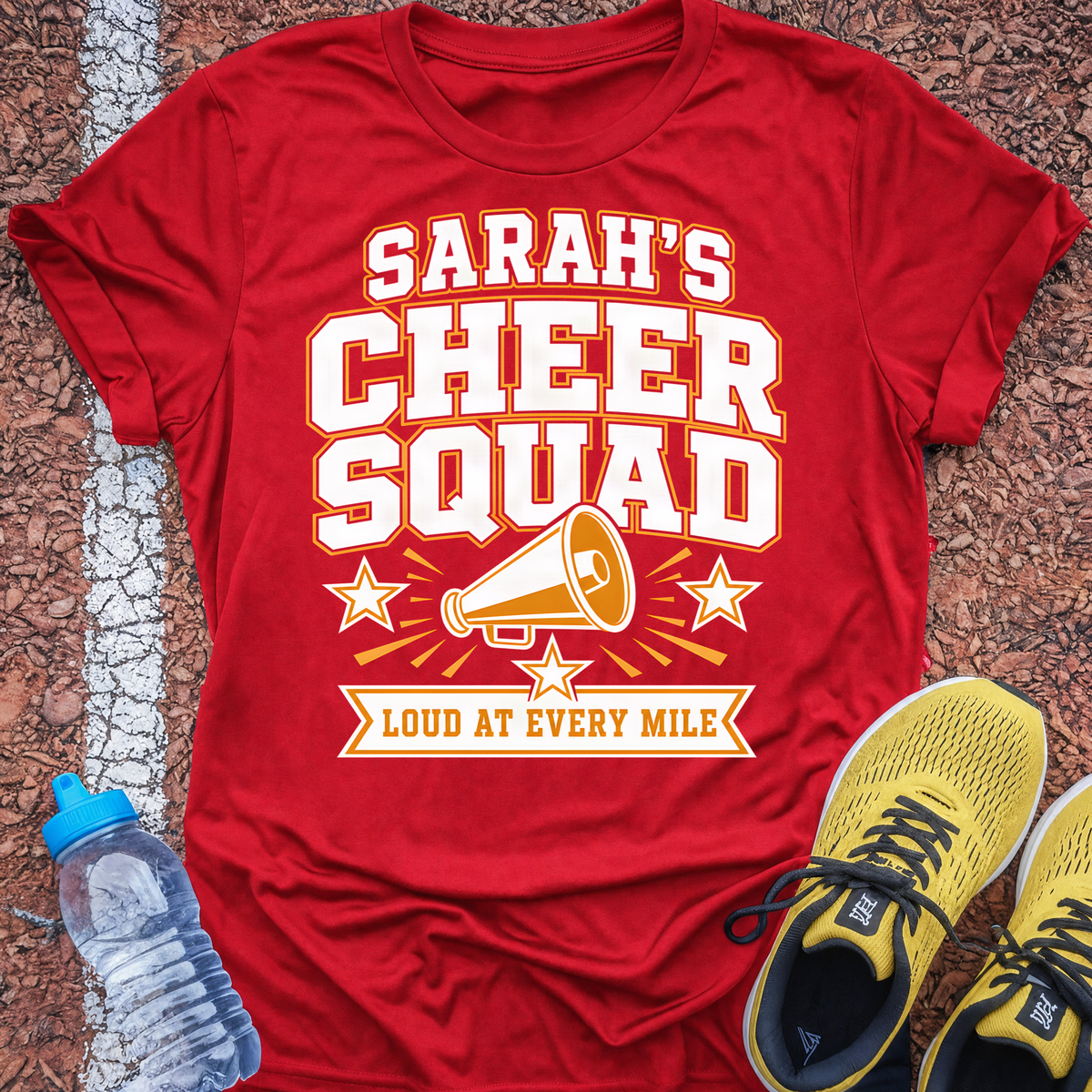 Personalised cheer squad t-shirt