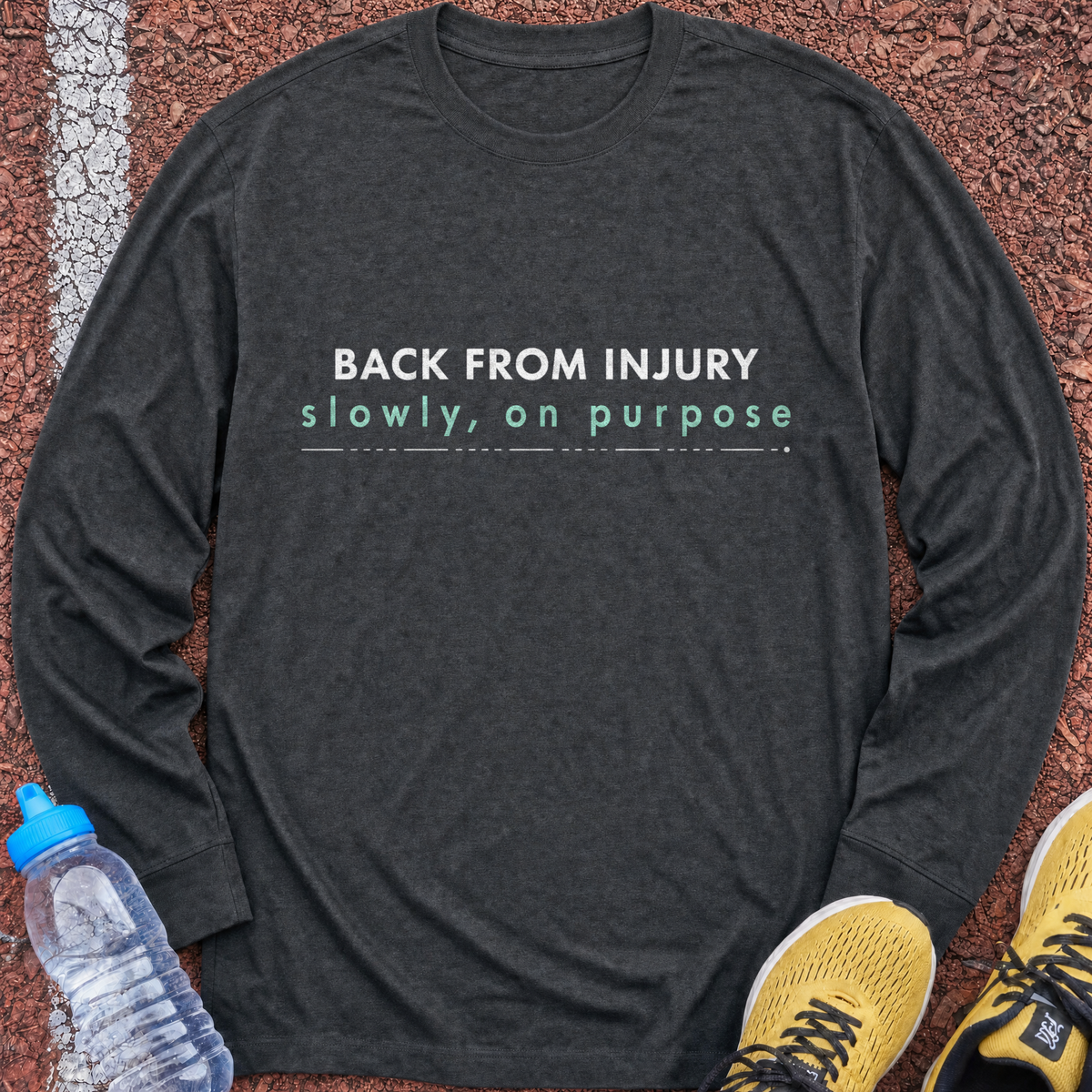 Slowly On Purpose Long Sleeve - Dark Heather
