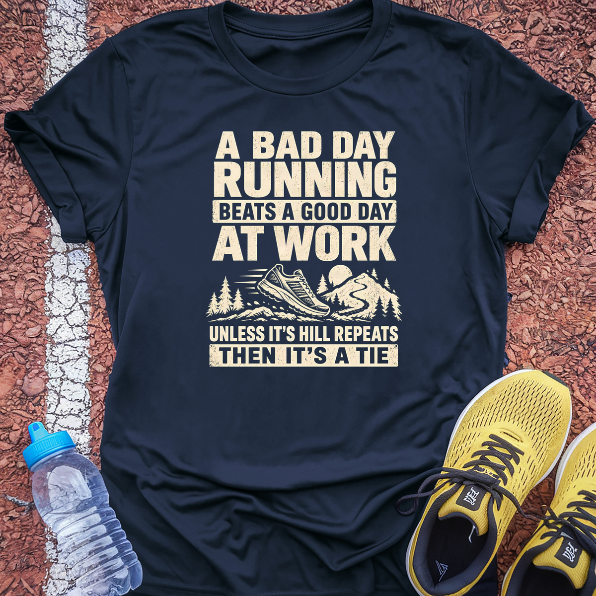 Bad Day Running T-Shirt - Navy